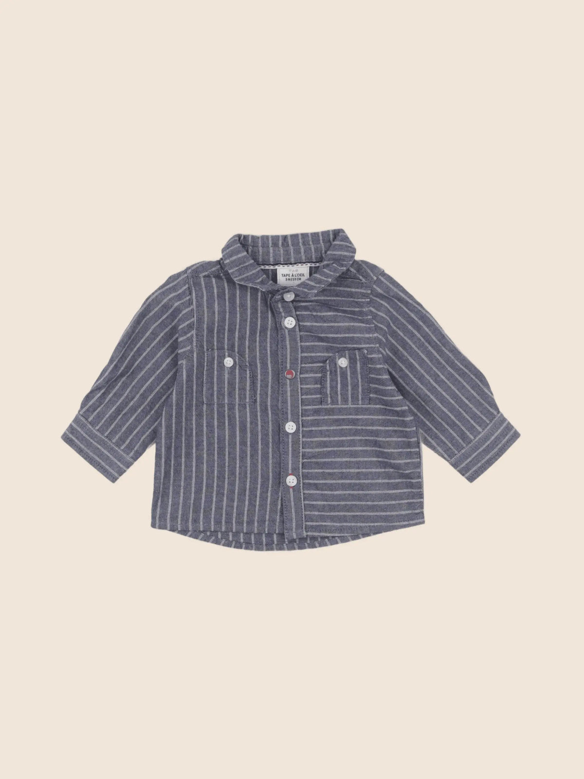 Tape à l'oeil - chemise bleu - 3 mois