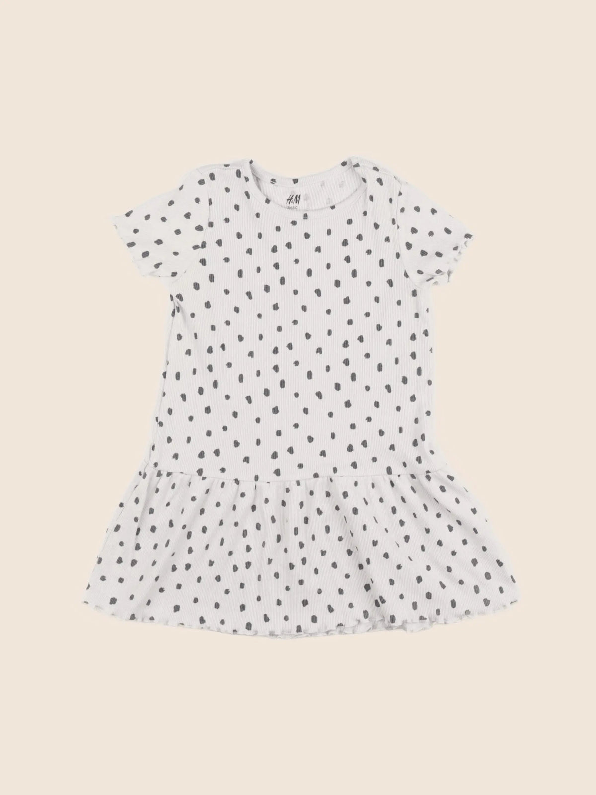 H&M - robe beige - 18/24 mois