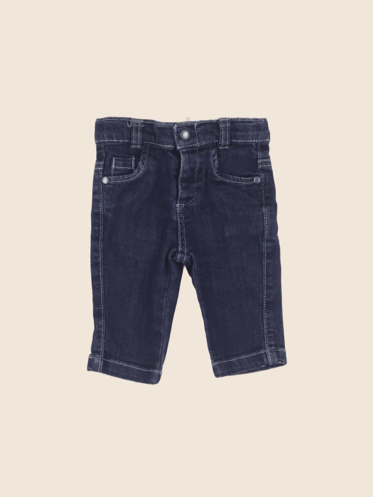 Vertbaudet - jean bleu - 3 mois