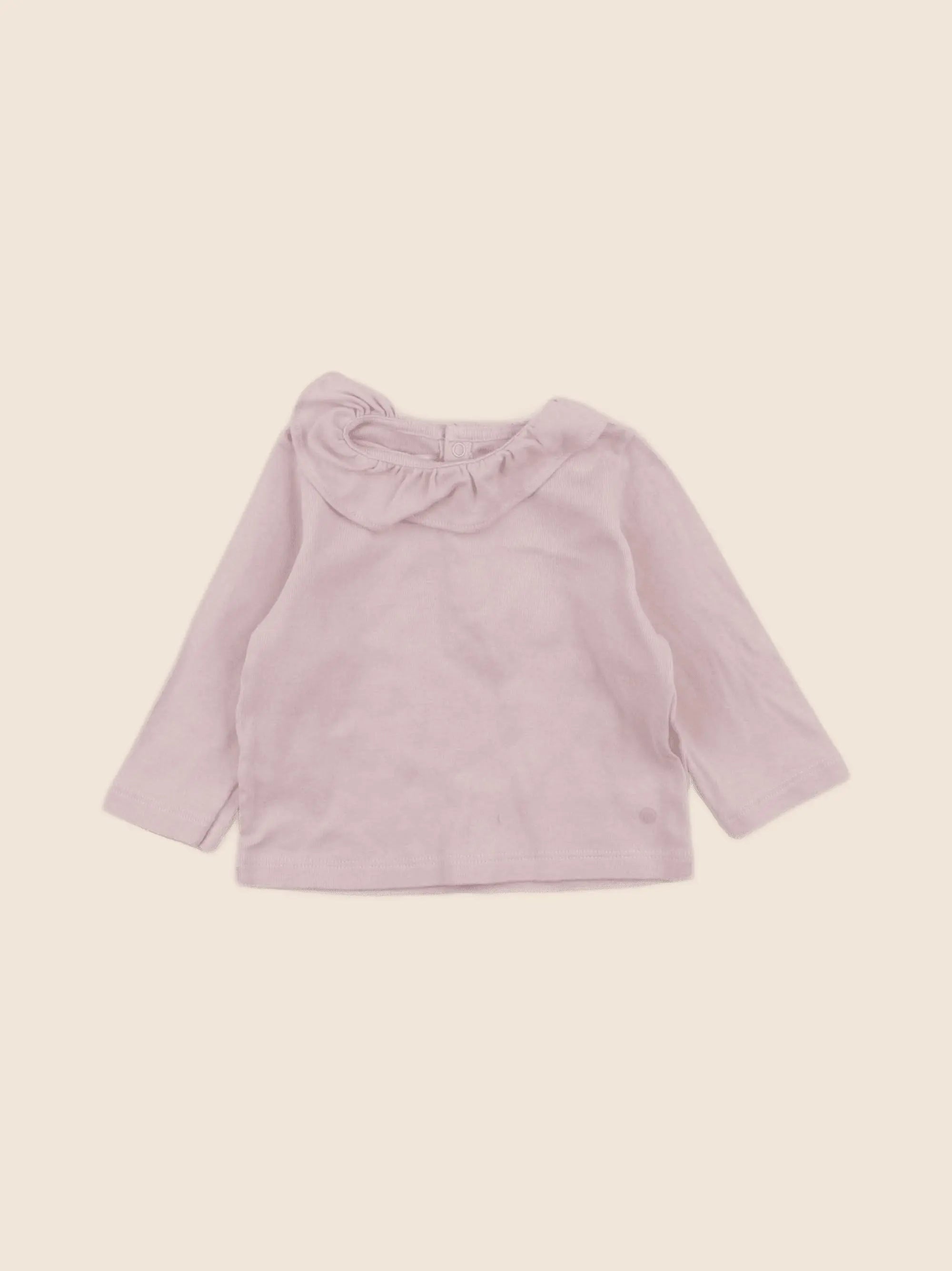 Petit Bateau - tee-shirt rose - 6 mois
