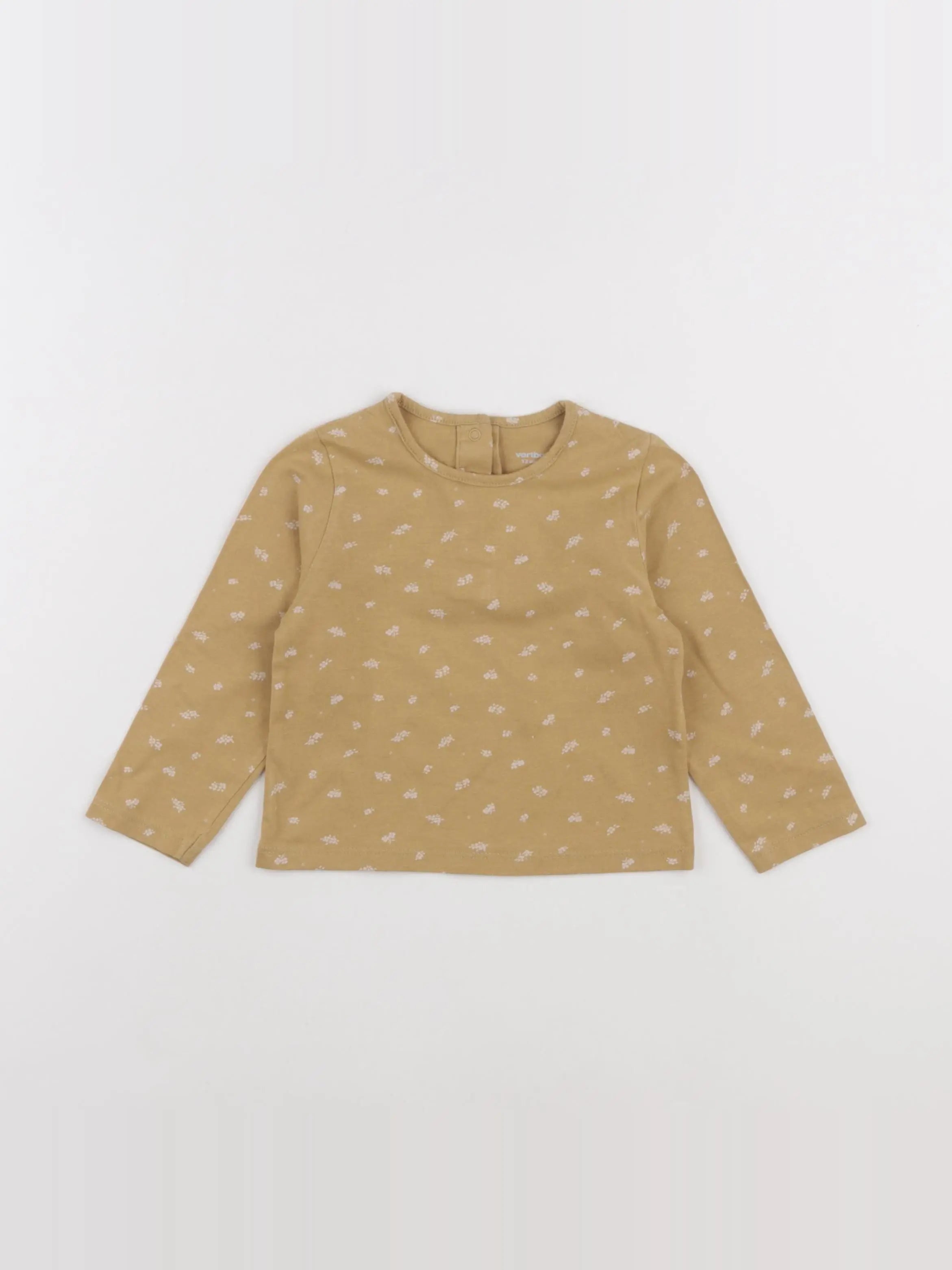 Vertbaudet - tee-shirt jaune - 12 mois