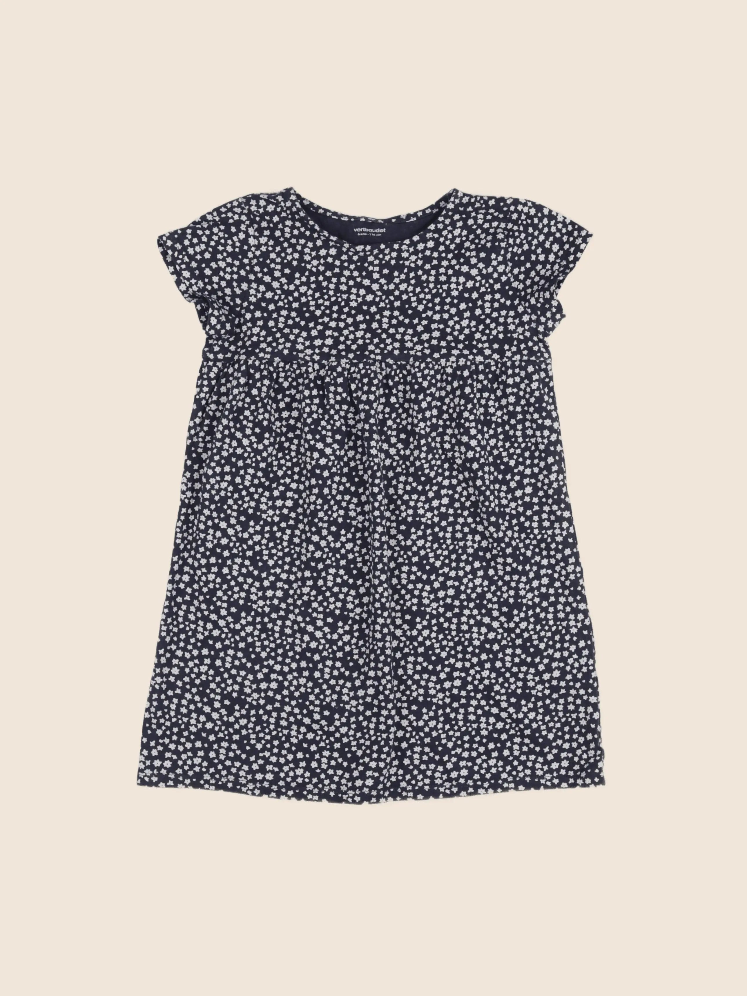 Vertbaudet - robe bleu - 6 ans