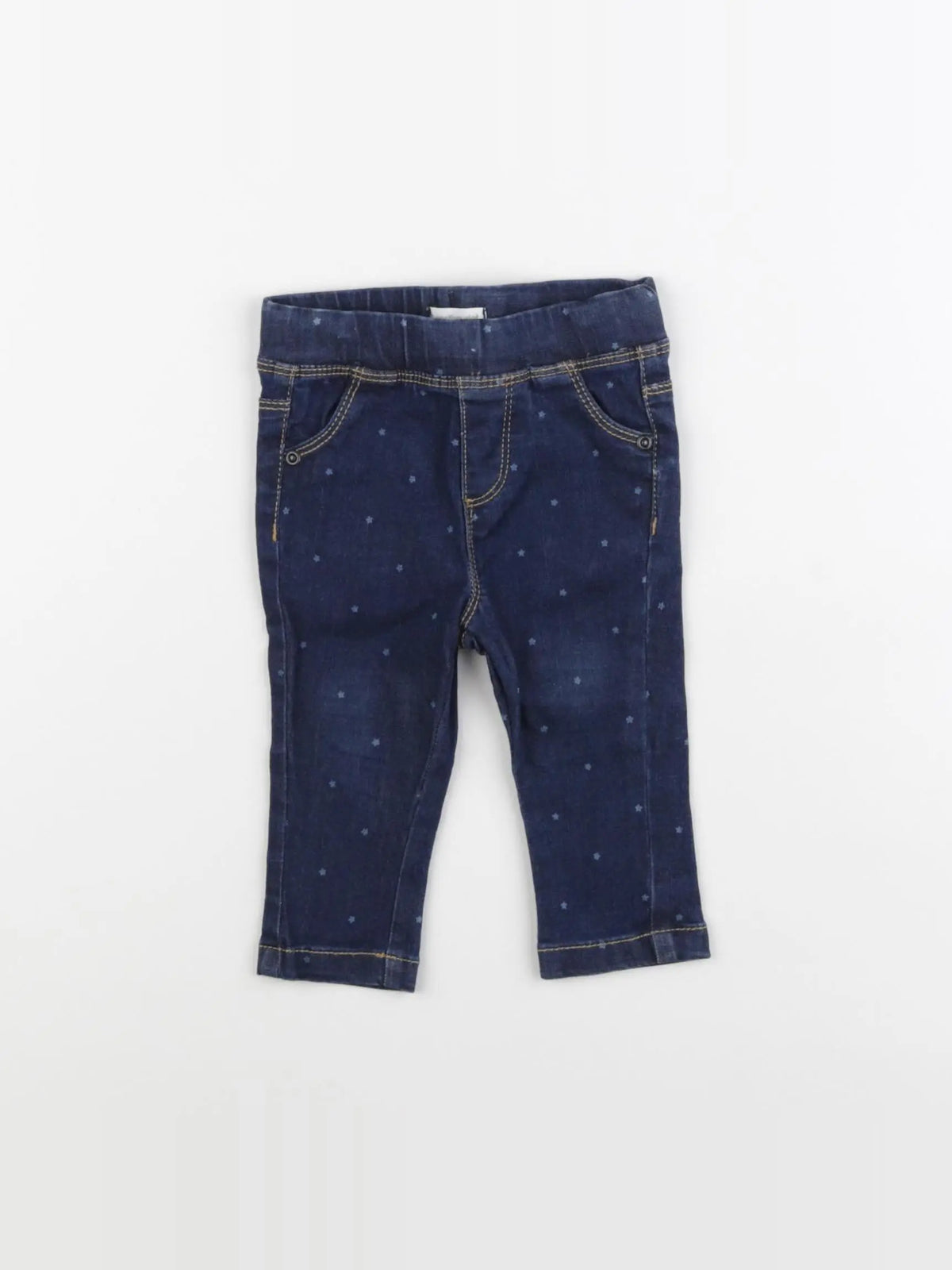 Vertbaudet - jegging bleu - 6 mois