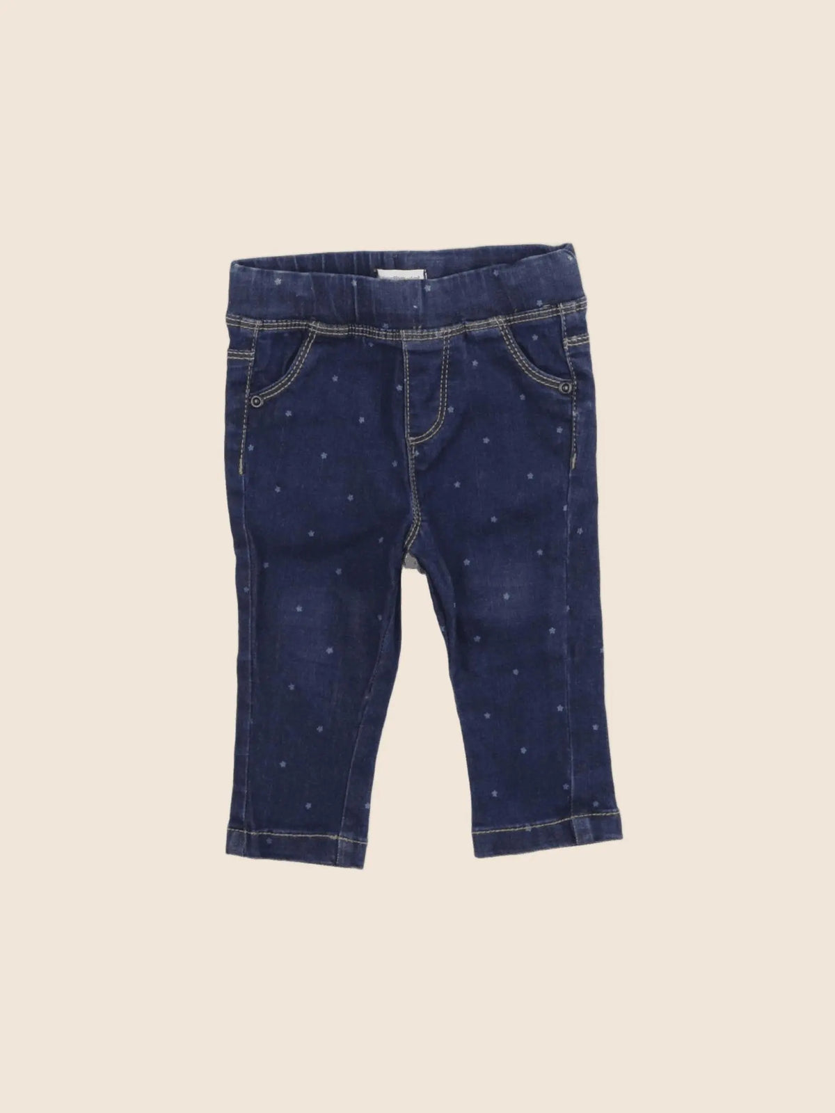 Vertbaudet - jegging bleu - 6 mois