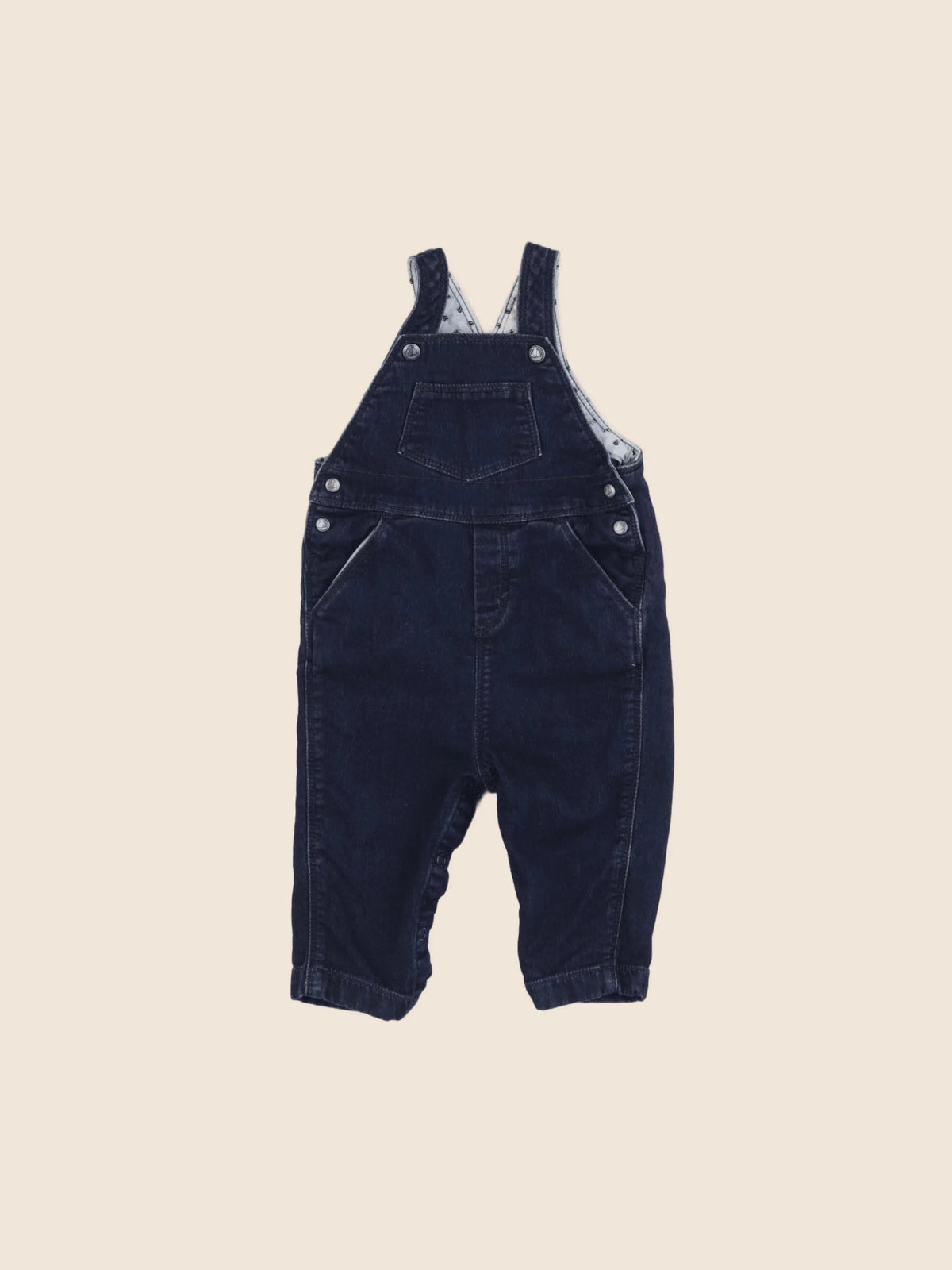 Petit Bateau - salopette bleu - 6 mois