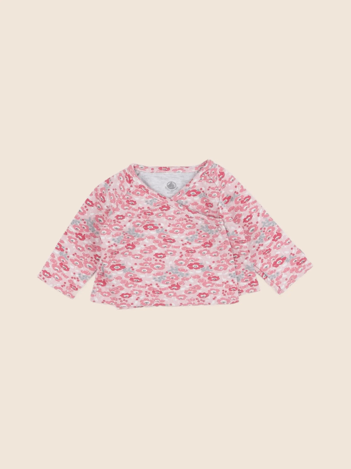 Petit Bateau - gilet rose - 6 mois