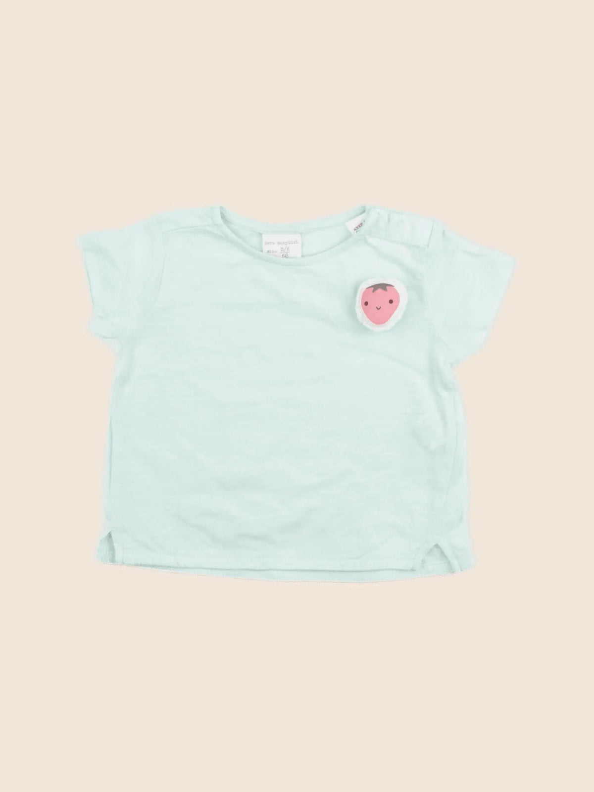 Zara - tee-shirt vert - 3/6 mois