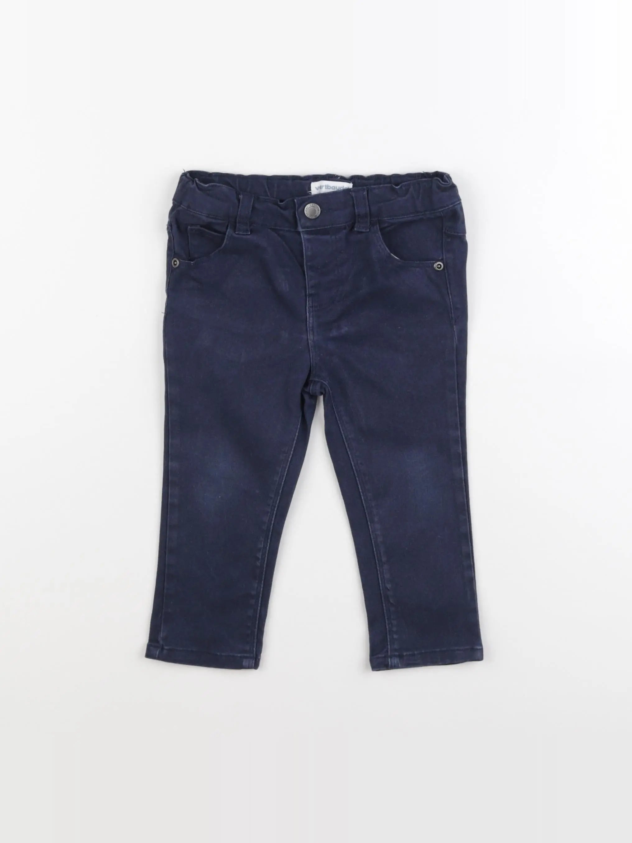 Vertbaudet - pantalon bleu - 18 mois