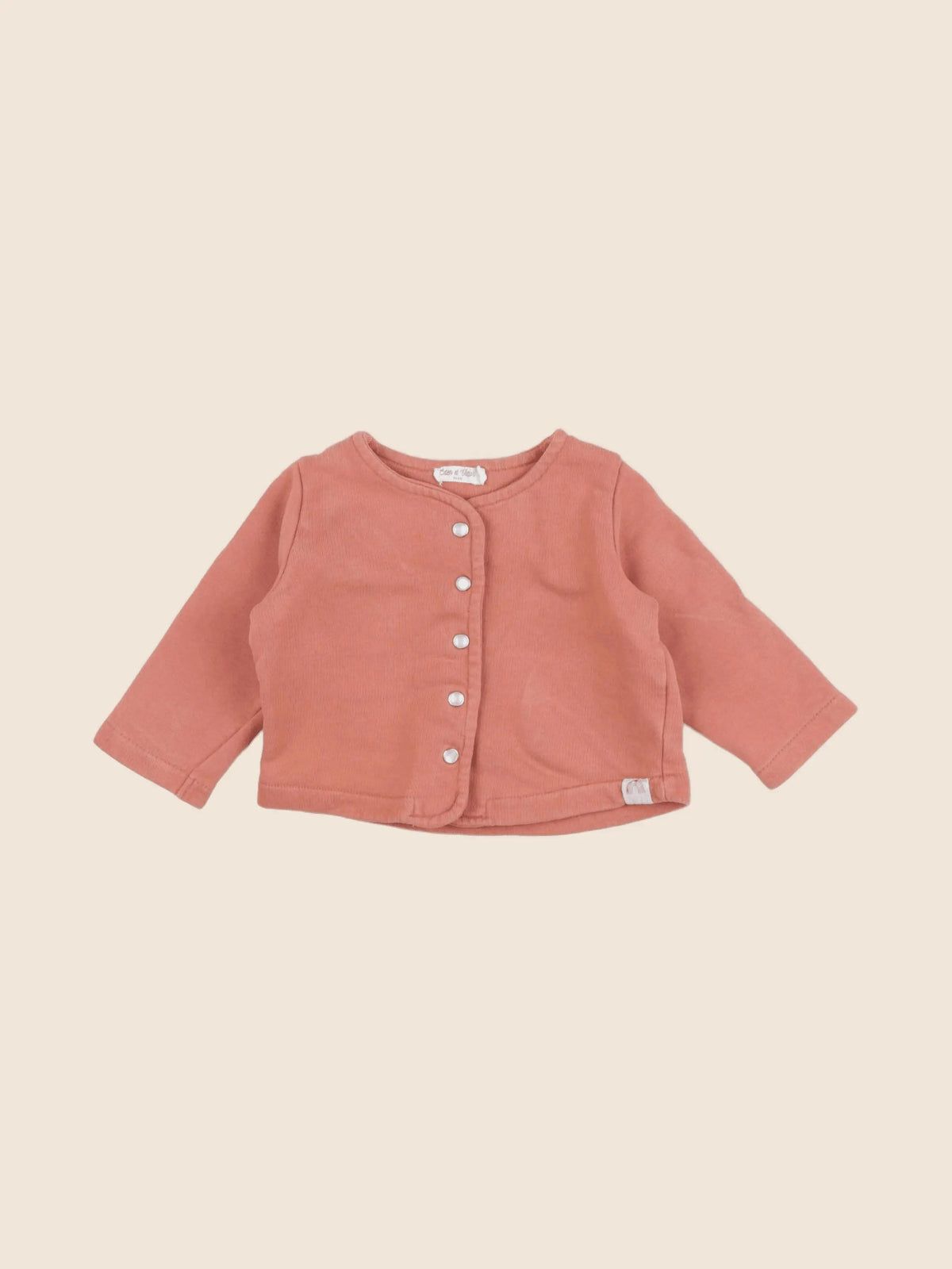 Eden & Victor - sweat orange - 6 mois