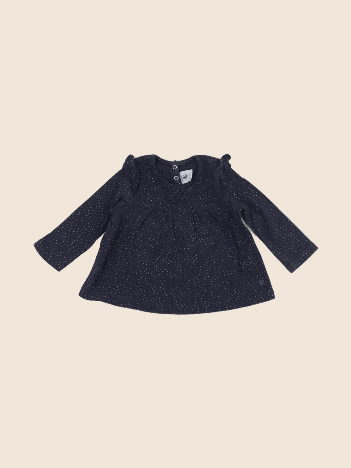 Petit Bateau - tee-shirt bleu - 6 mois