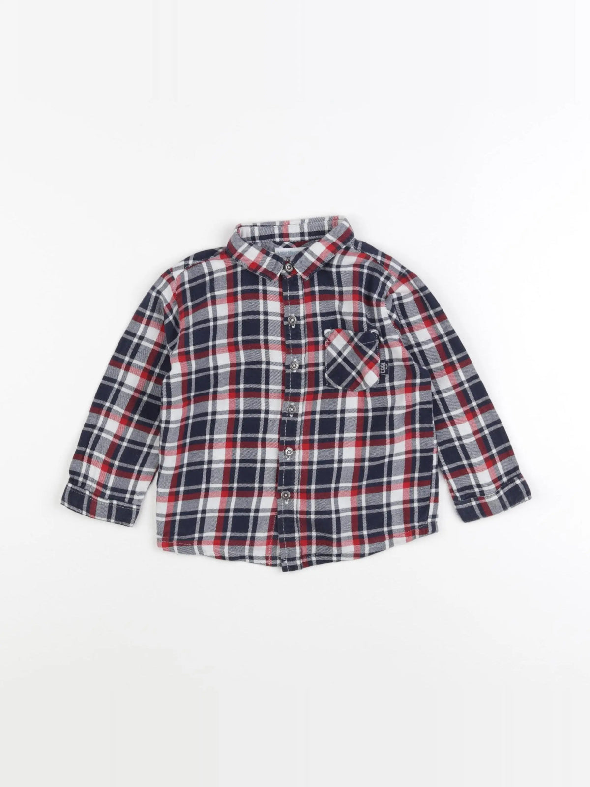 Vertbaudet - chemise multicolore - 18 mois