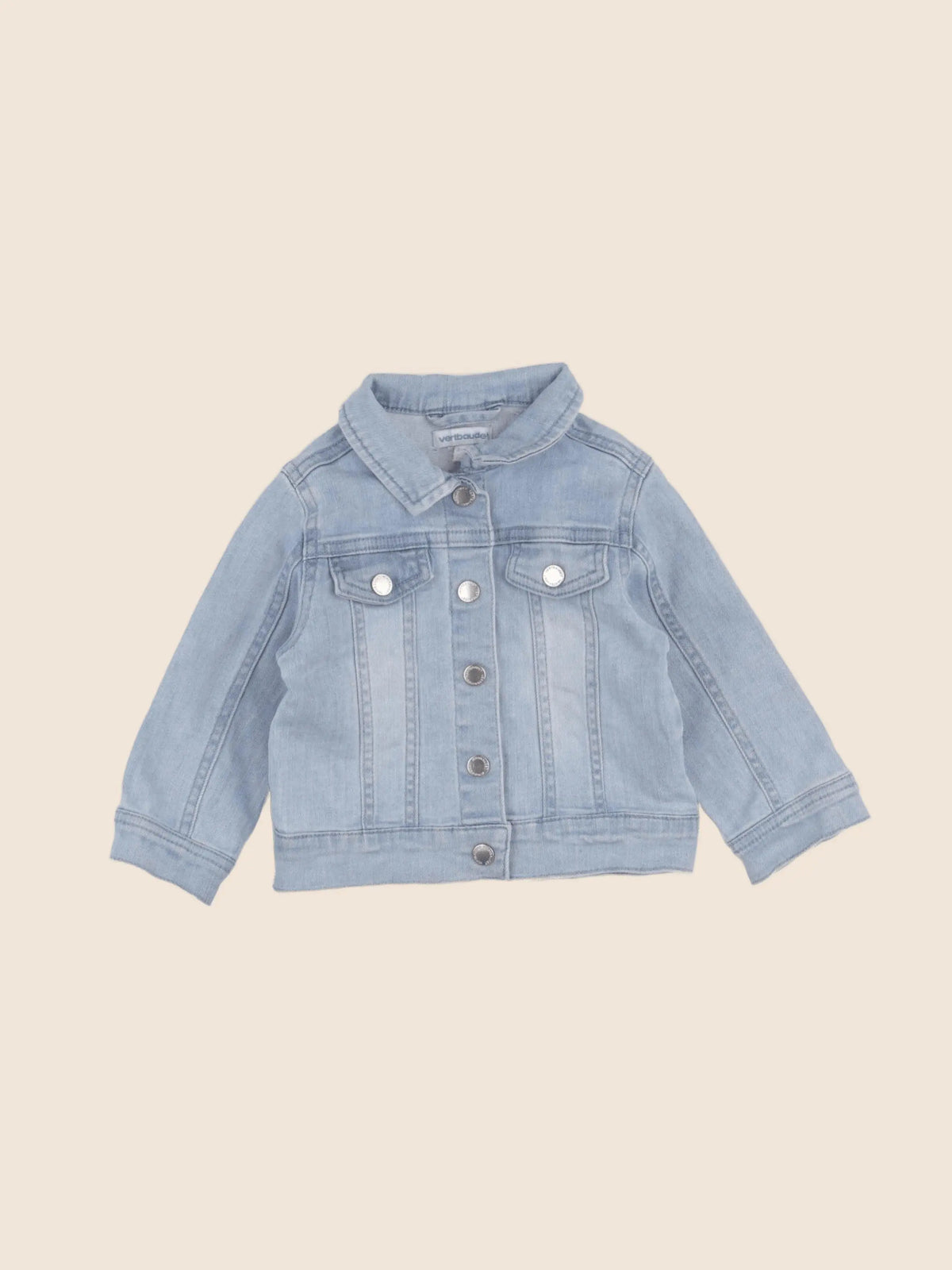 Vertbaudet - veste imprimé au dos bleu - 18 mois