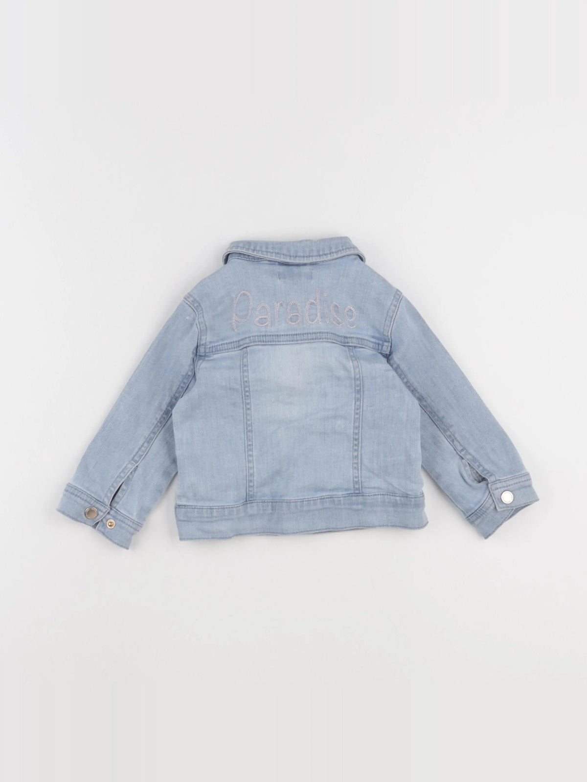 Vertbaudet - veste imprimé au dos bleu - 18 mois