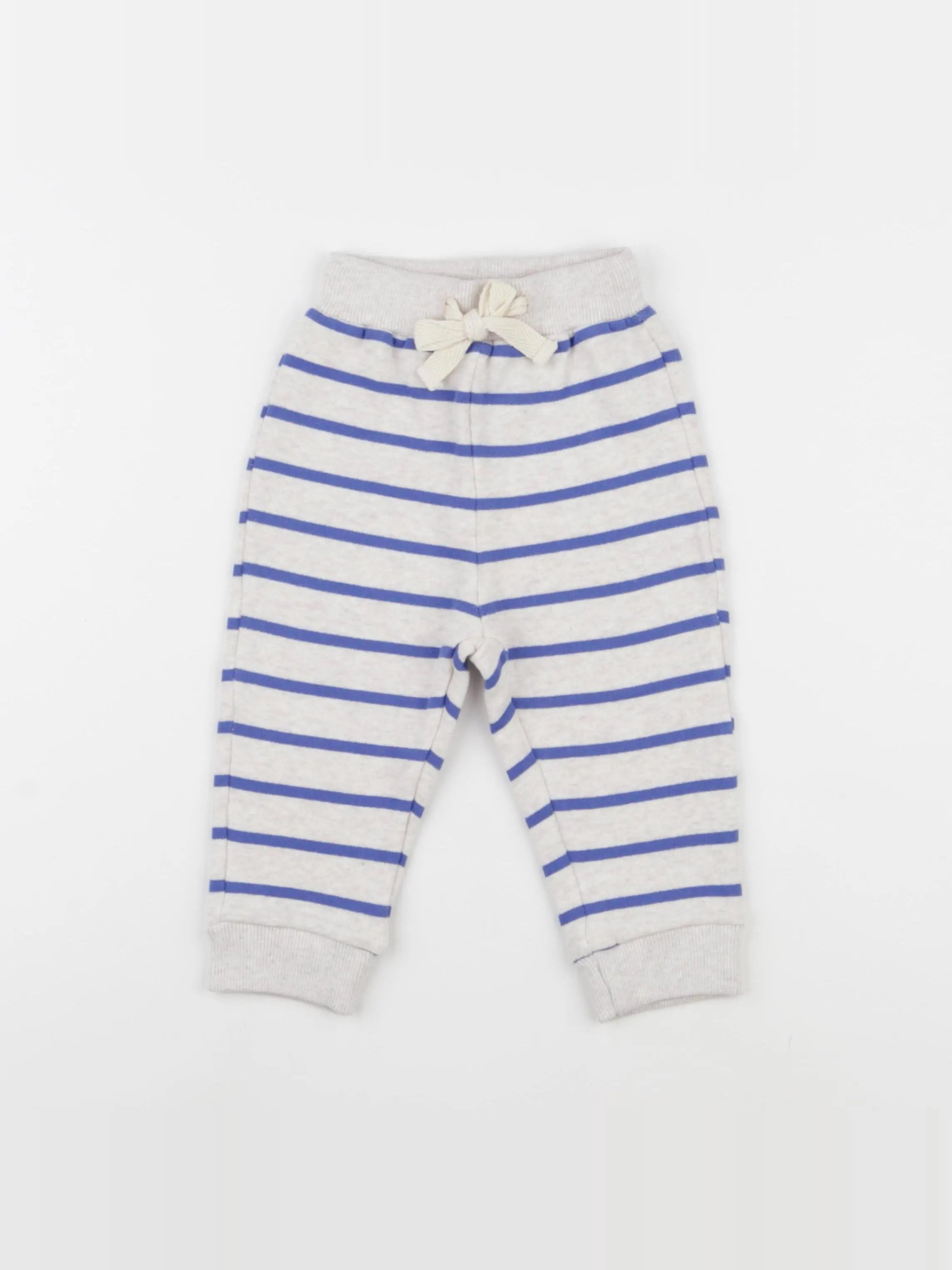 Jogging rayé bleu