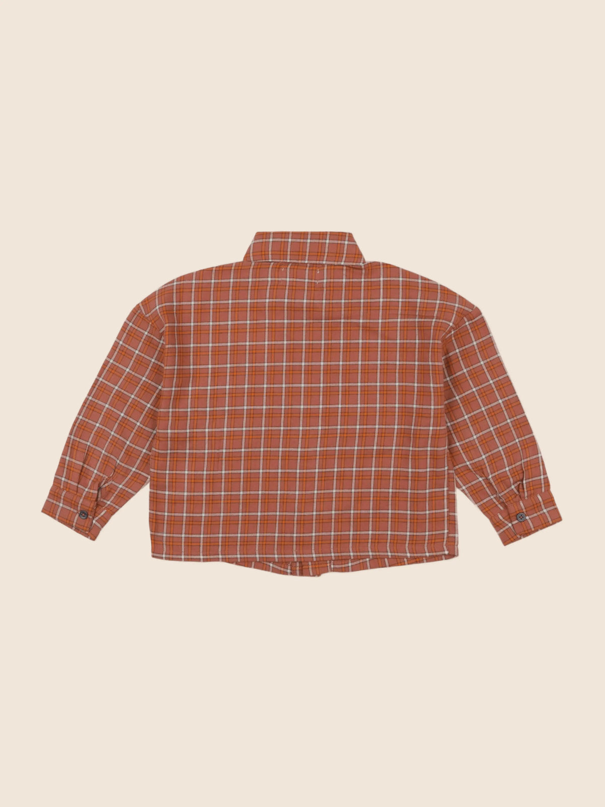 Chemise carreaux orange