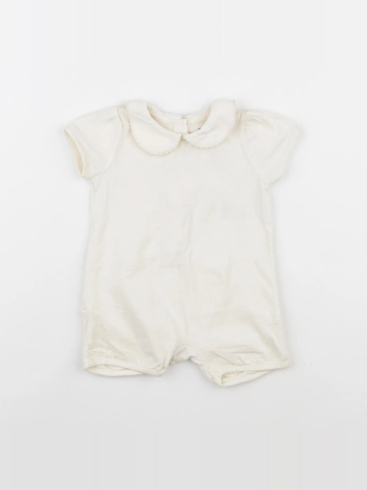 Vertbaudet - combinaison blanc - 6 mois