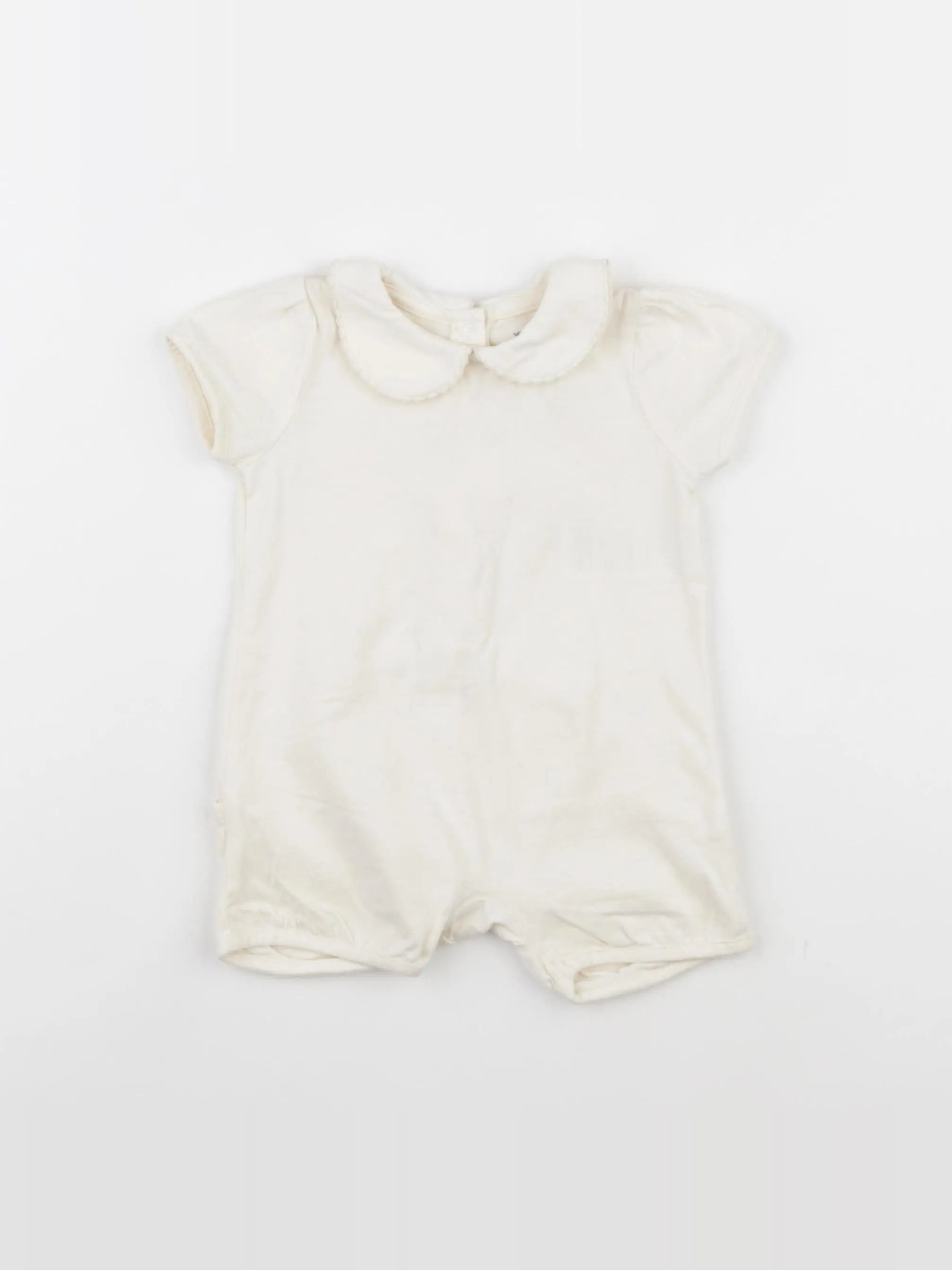 Vertbaudet - combinaison blanc - 6 mois