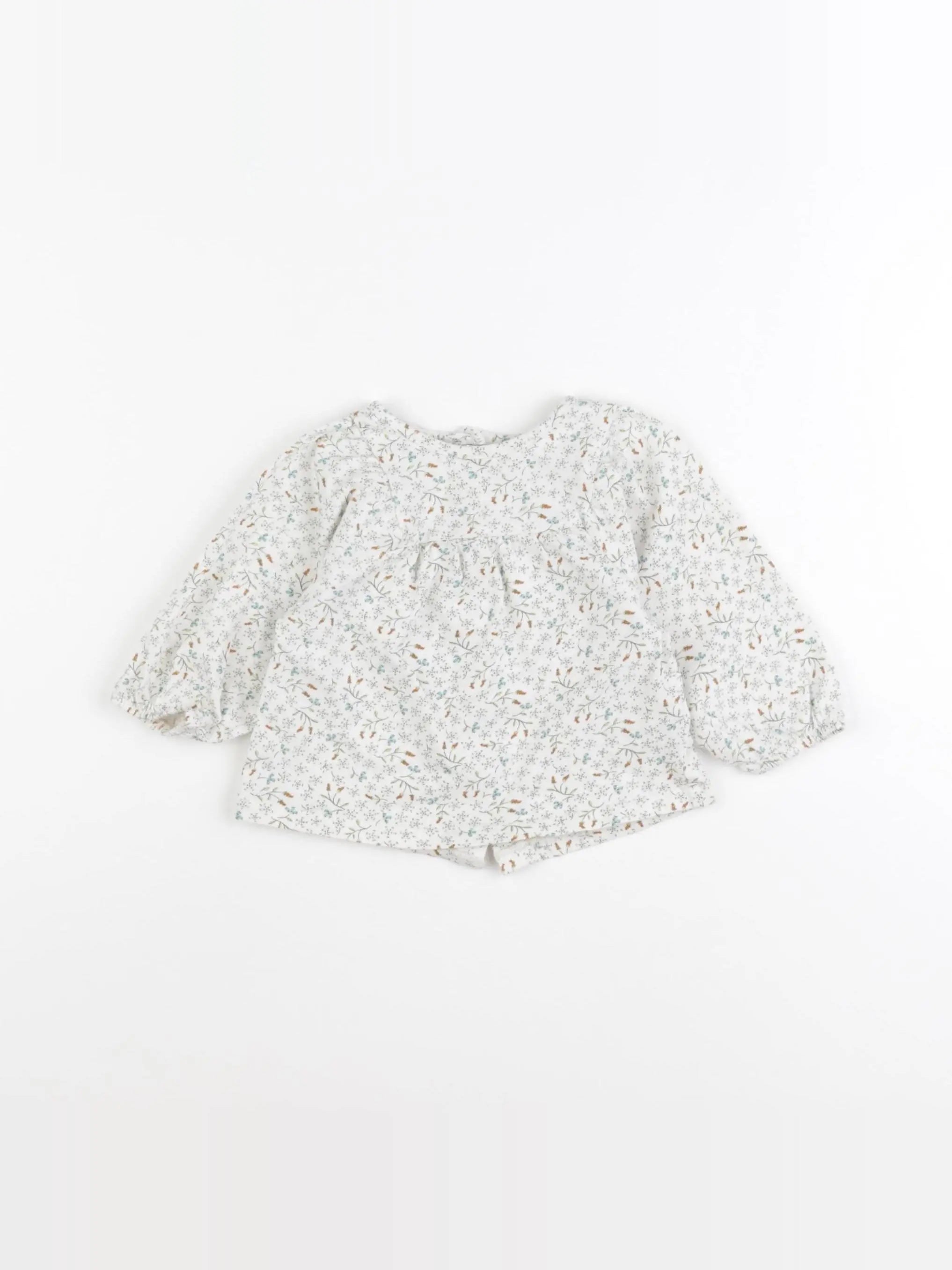 Vertbaudet - tee-shirt beige - 6 mois