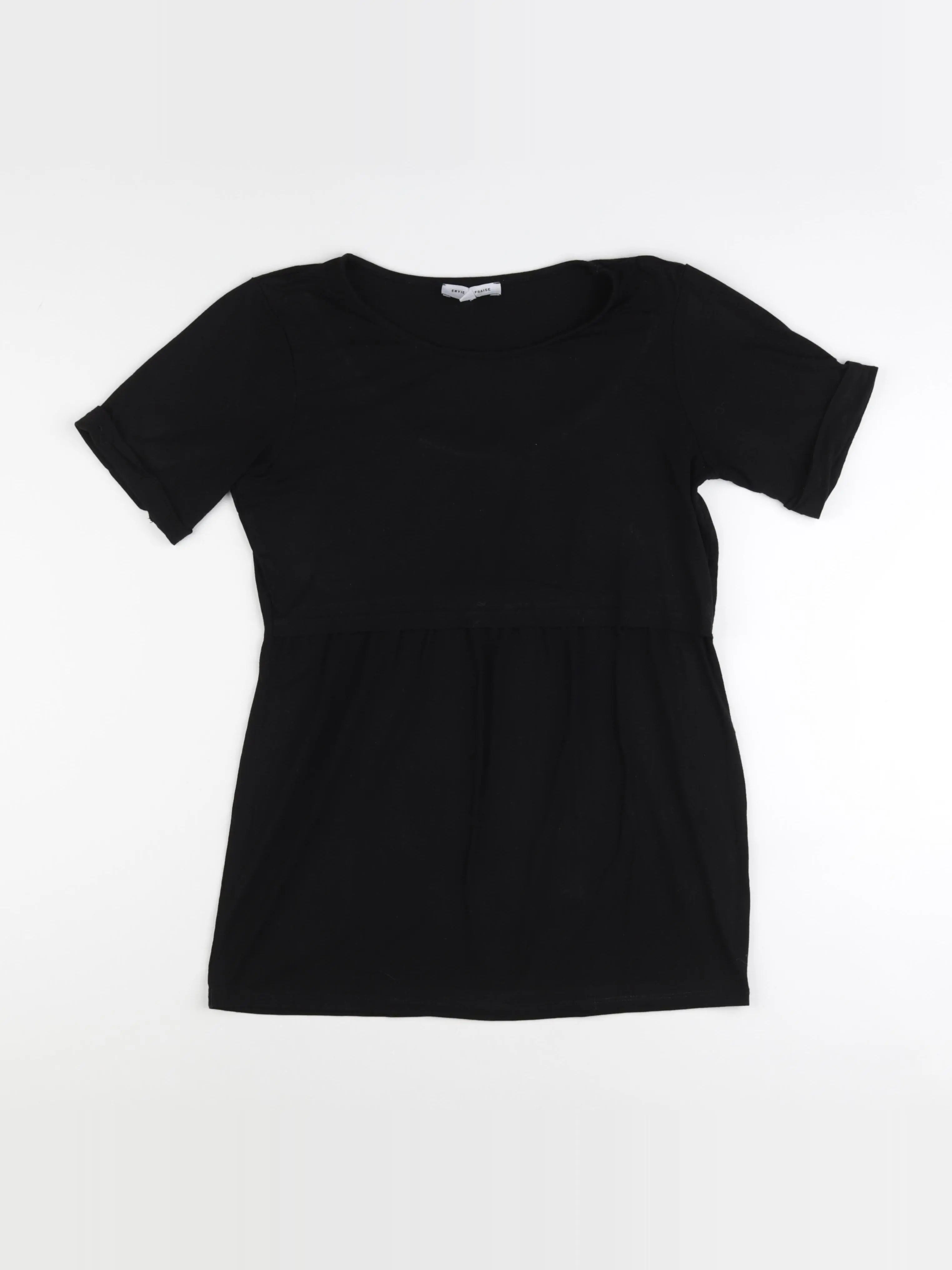 Envie de fraise - tee-shirt grossesse noir - 38 à 40