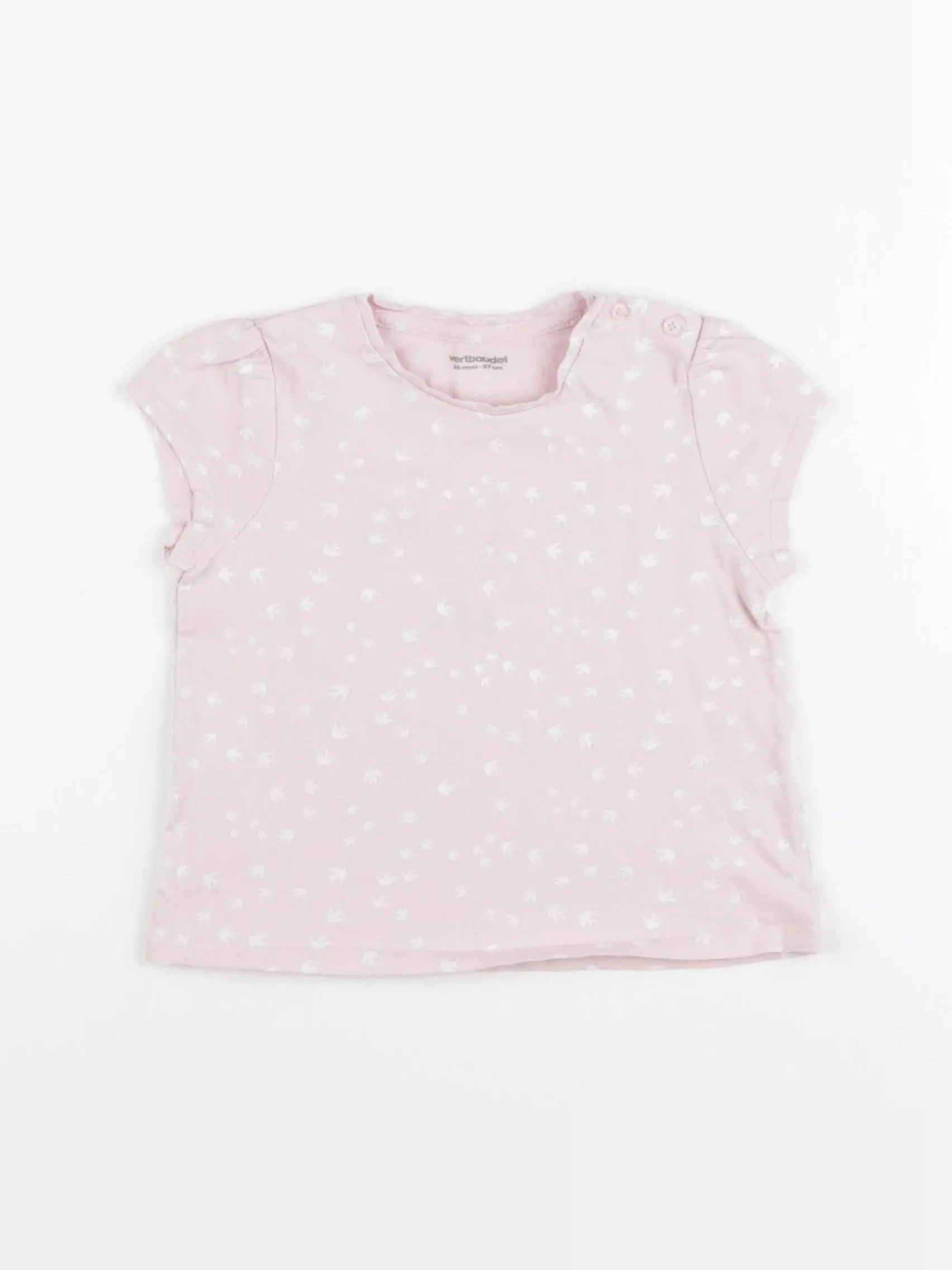 Vertbaudet - tee-shirt rose - 36 mois
