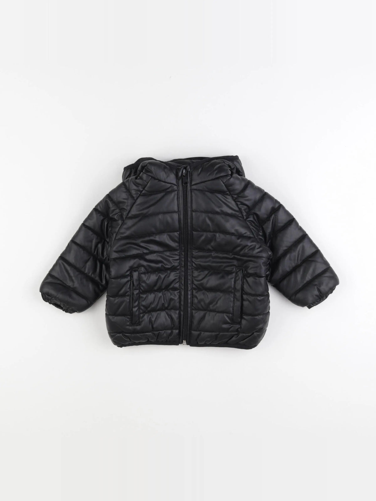 Zara - doudoune noir - 9/12 mois