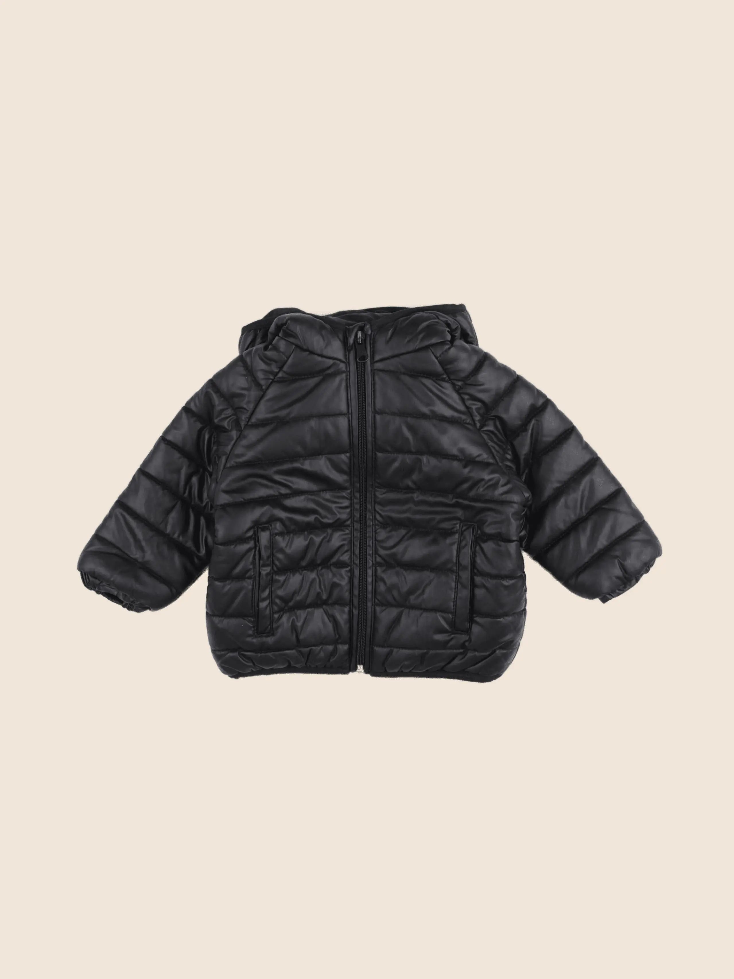 Zara - doudoune noir - 9/12 mois