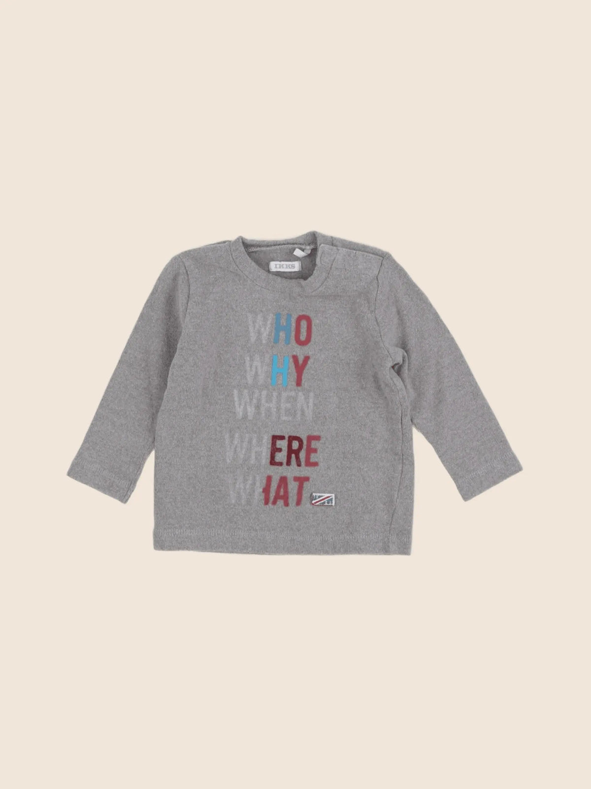 IKKS - tee-shirt gris - 6 mois