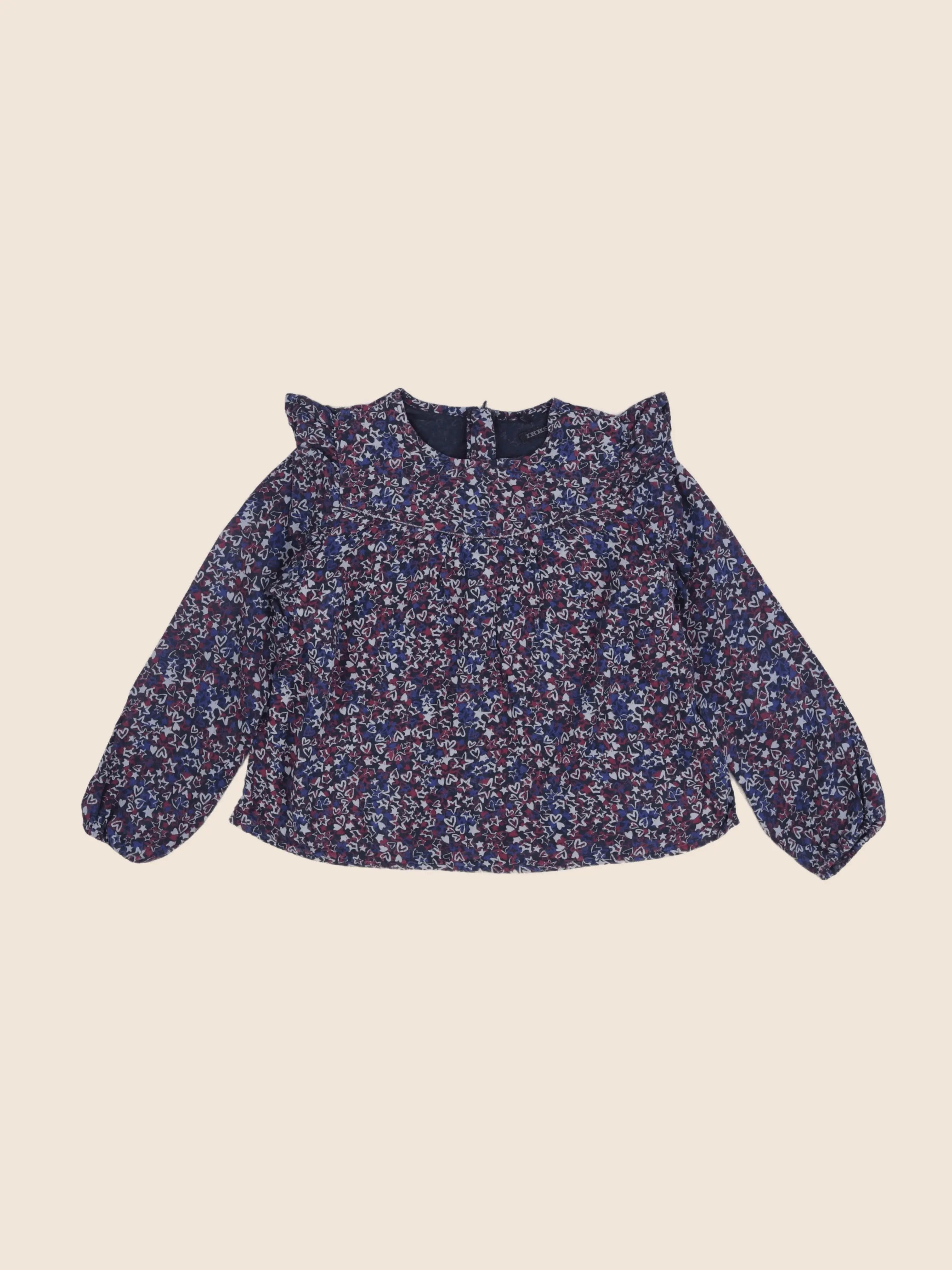 IKKS - blouse bleu - 8 ans