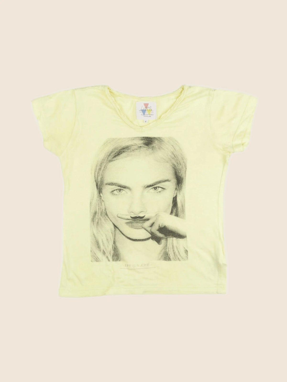 Little Eleven Paris - tee-shirt jaune - 8 ans