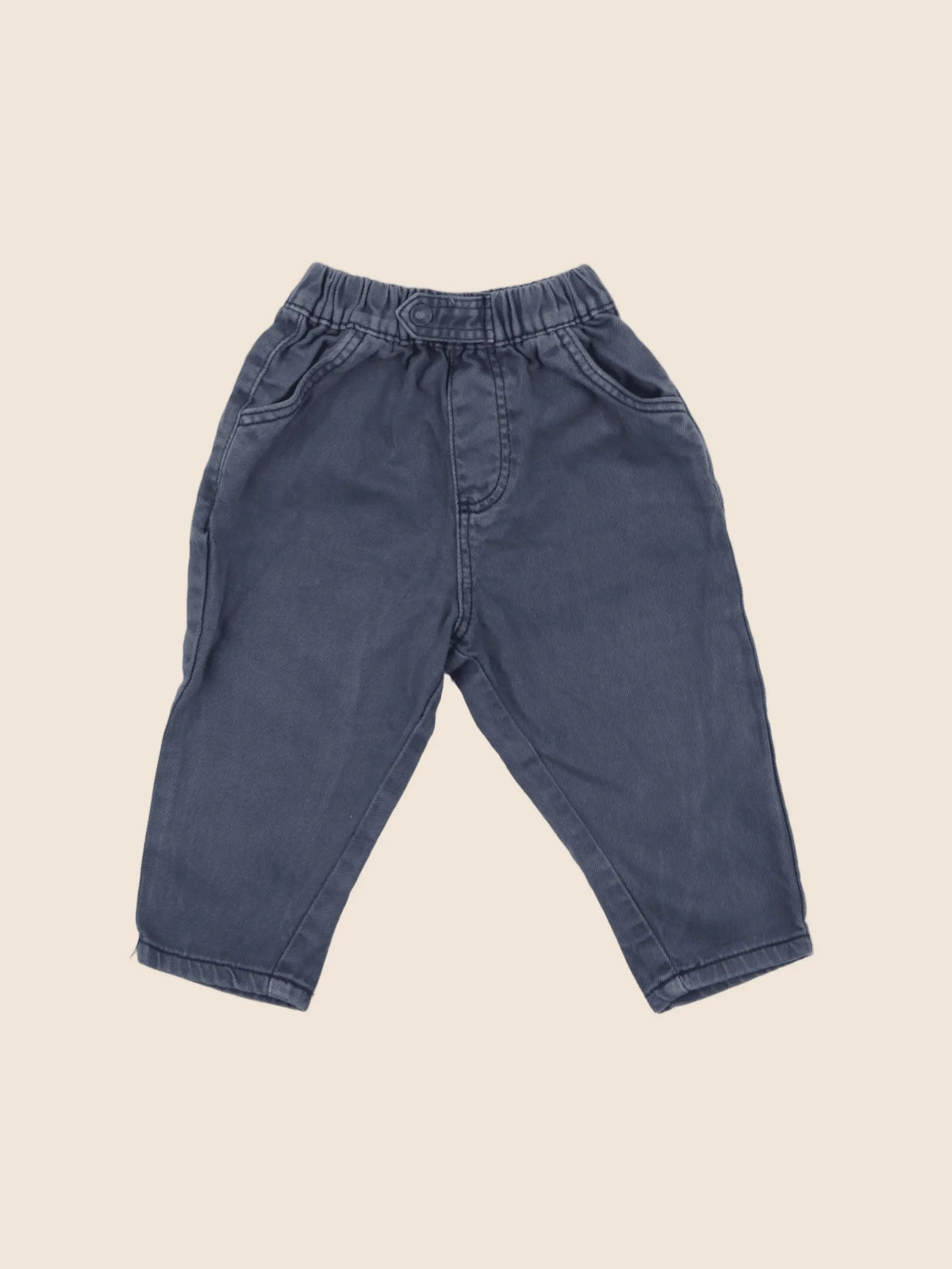 Vertbaudet - pantalon bleu - 9 mois