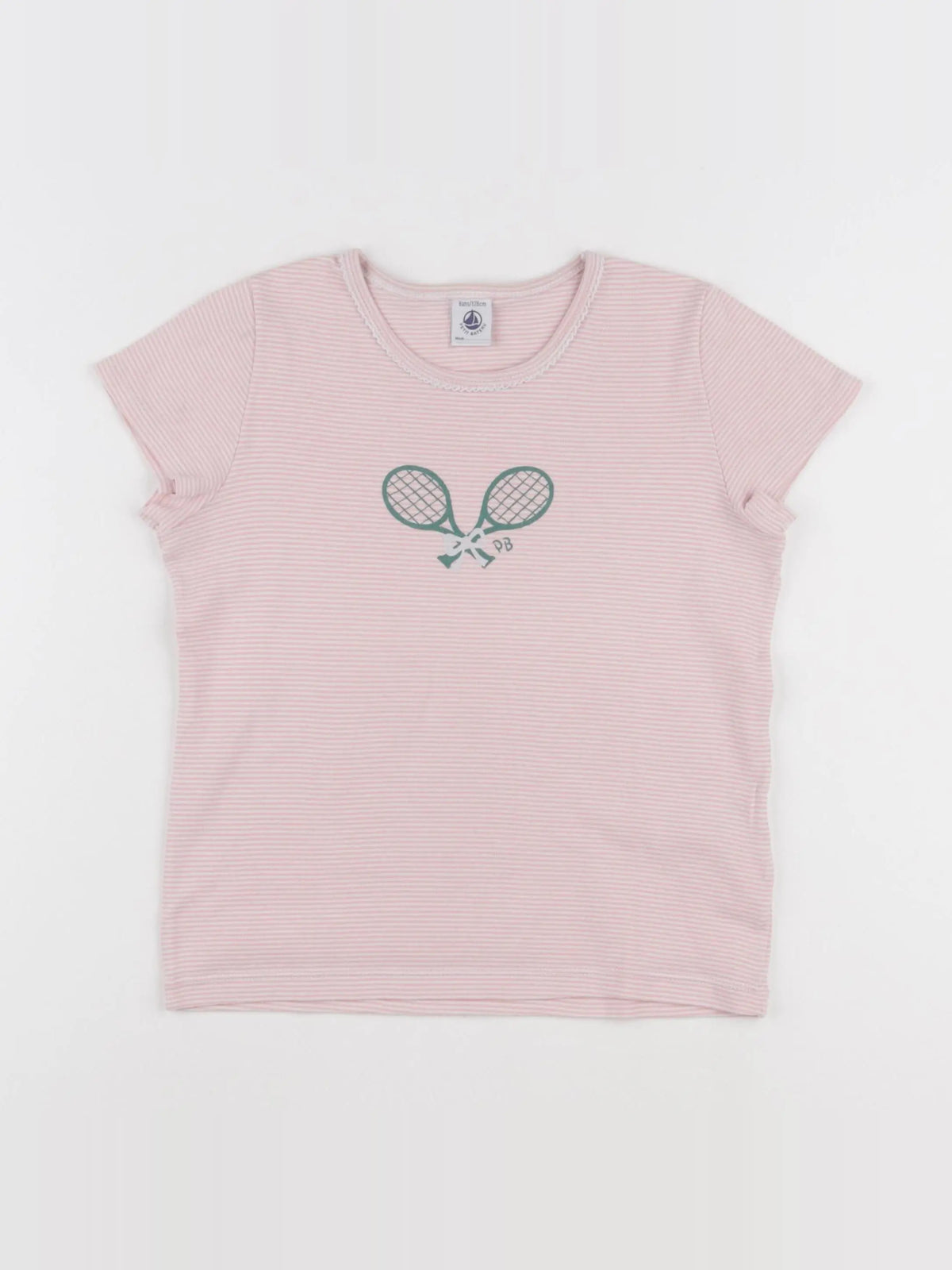 Petit Bateau - maillot de corps rose - 8 ans