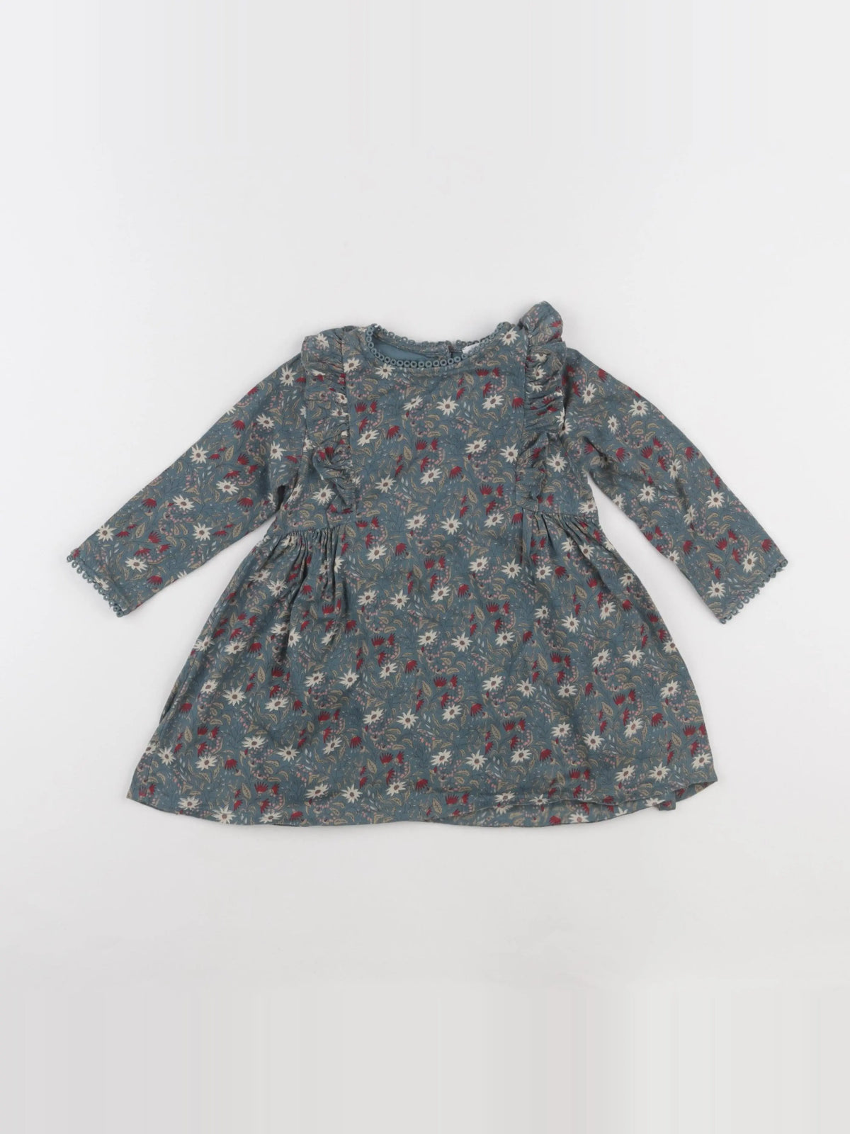 Boutchou - robe vert - 12 mois