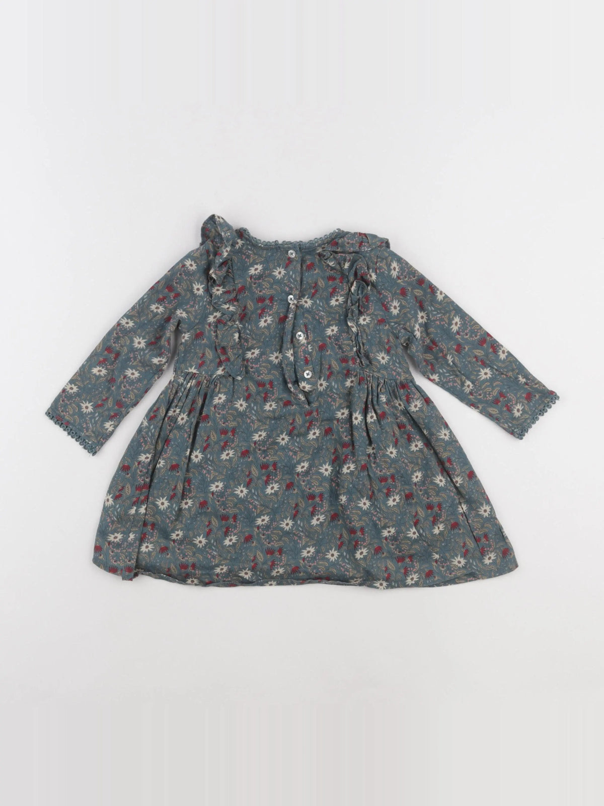 Boutchou - robe vert - 12 mois