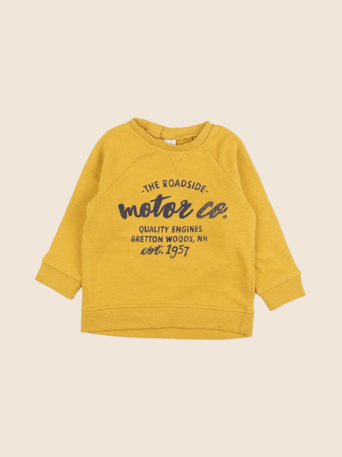H&M - sweat jaune - 12/18 mois