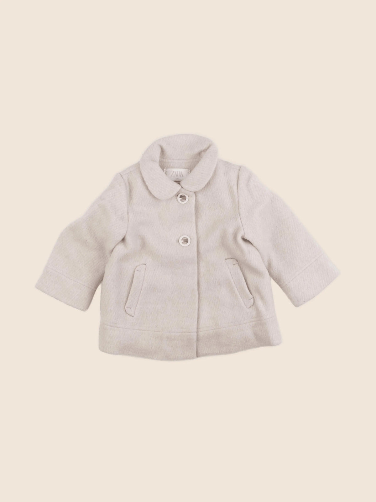 Zara - manteau beige - 12/18 mois