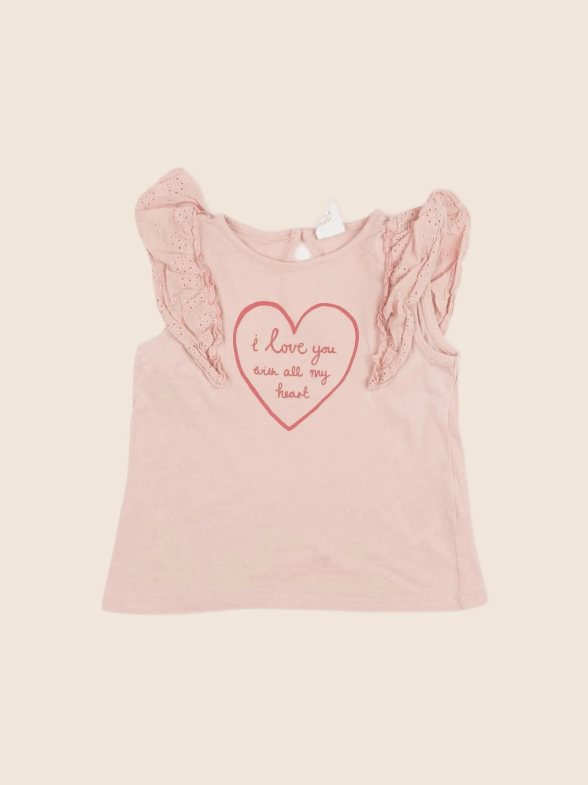 H&M - débardeur rose - 6/9 mois