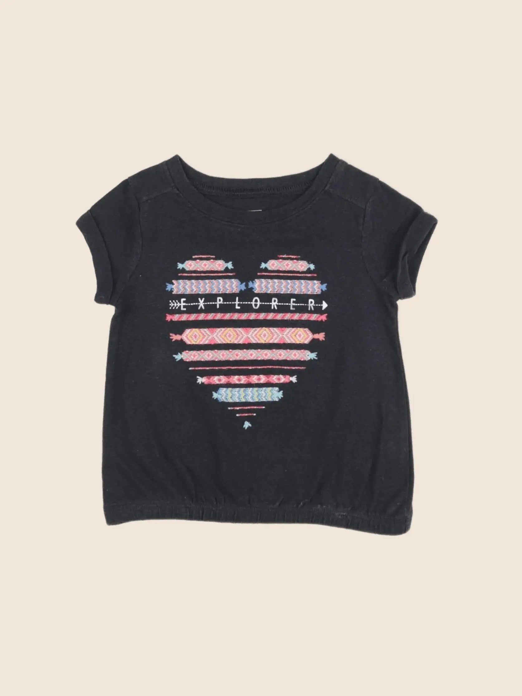 GAP - tee-shirt noir - 12/18 mois