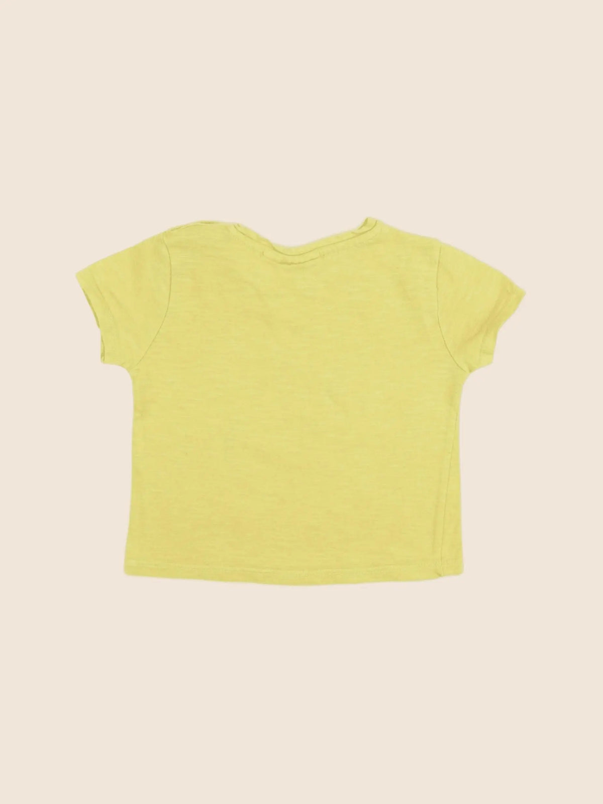 Zara - tee-shirt jaune - 6/9 mois