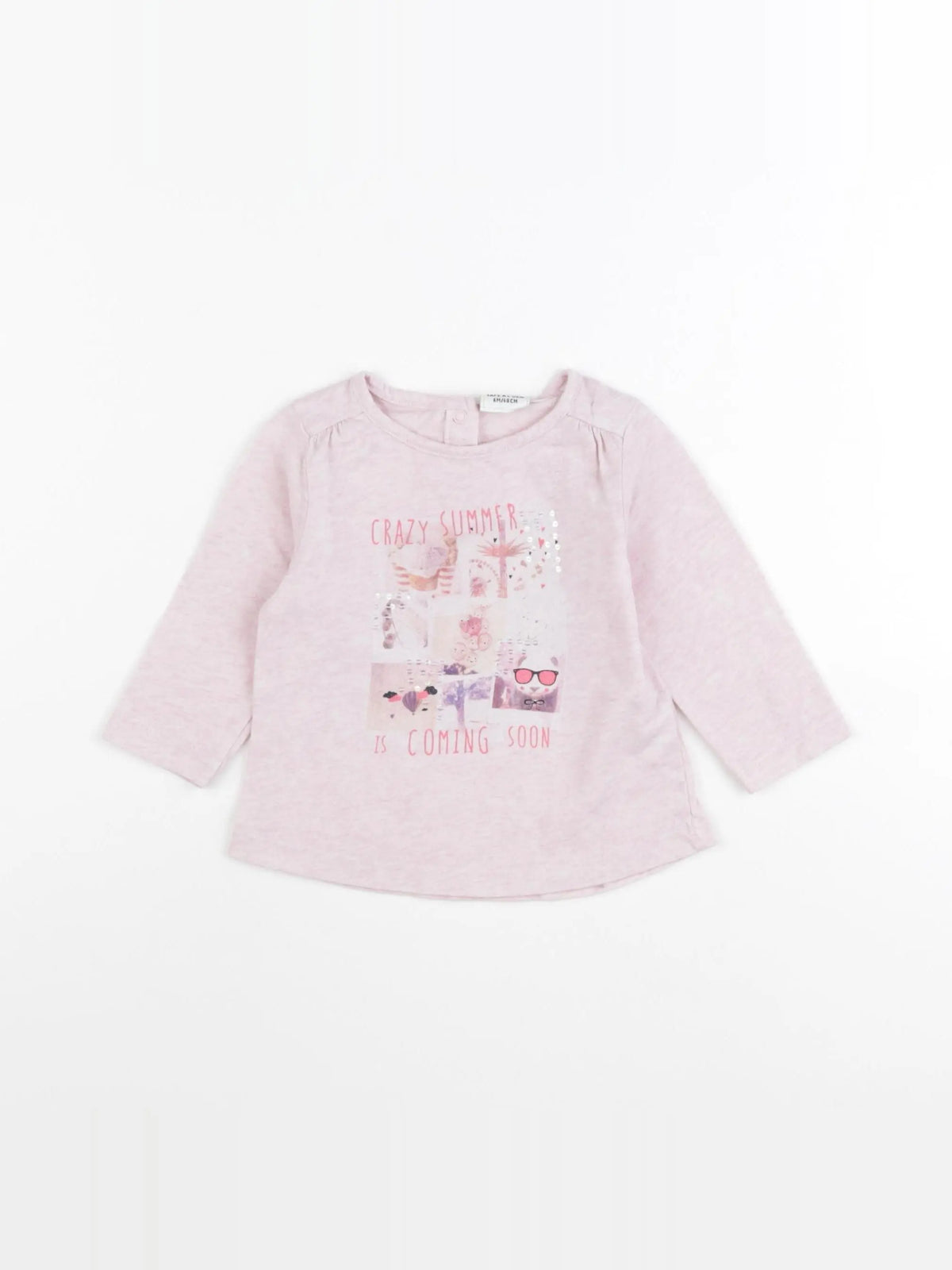 Tape à l'oeil - tee-shirt rose - 6 mois