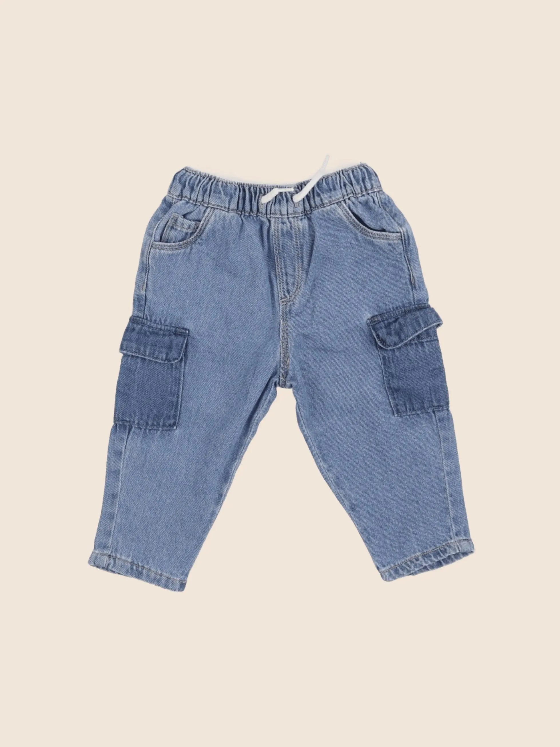 Vertbaudet - jean bleu - 6 mois
