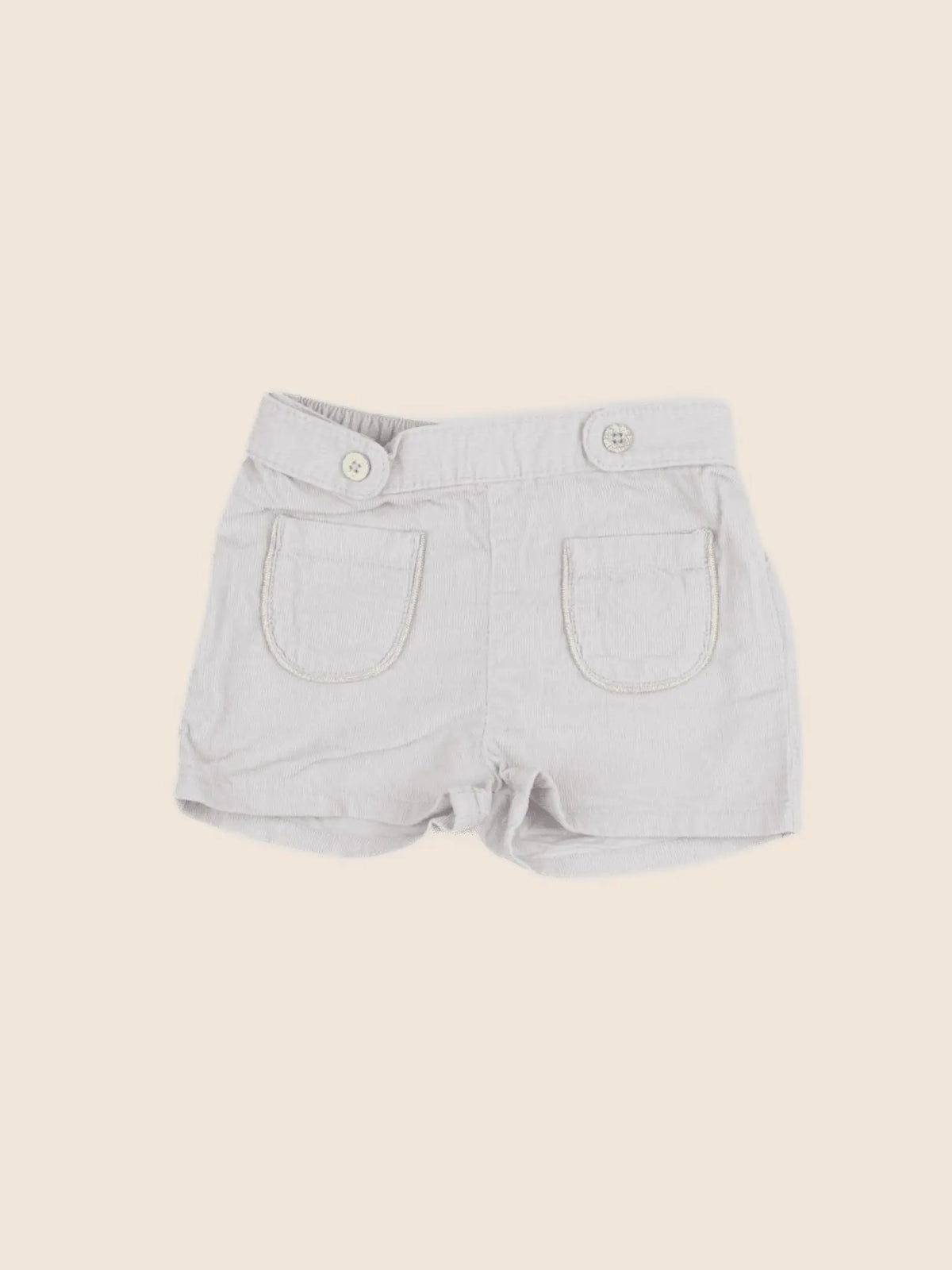 Vertbaudet - short gris, or - 24 mois