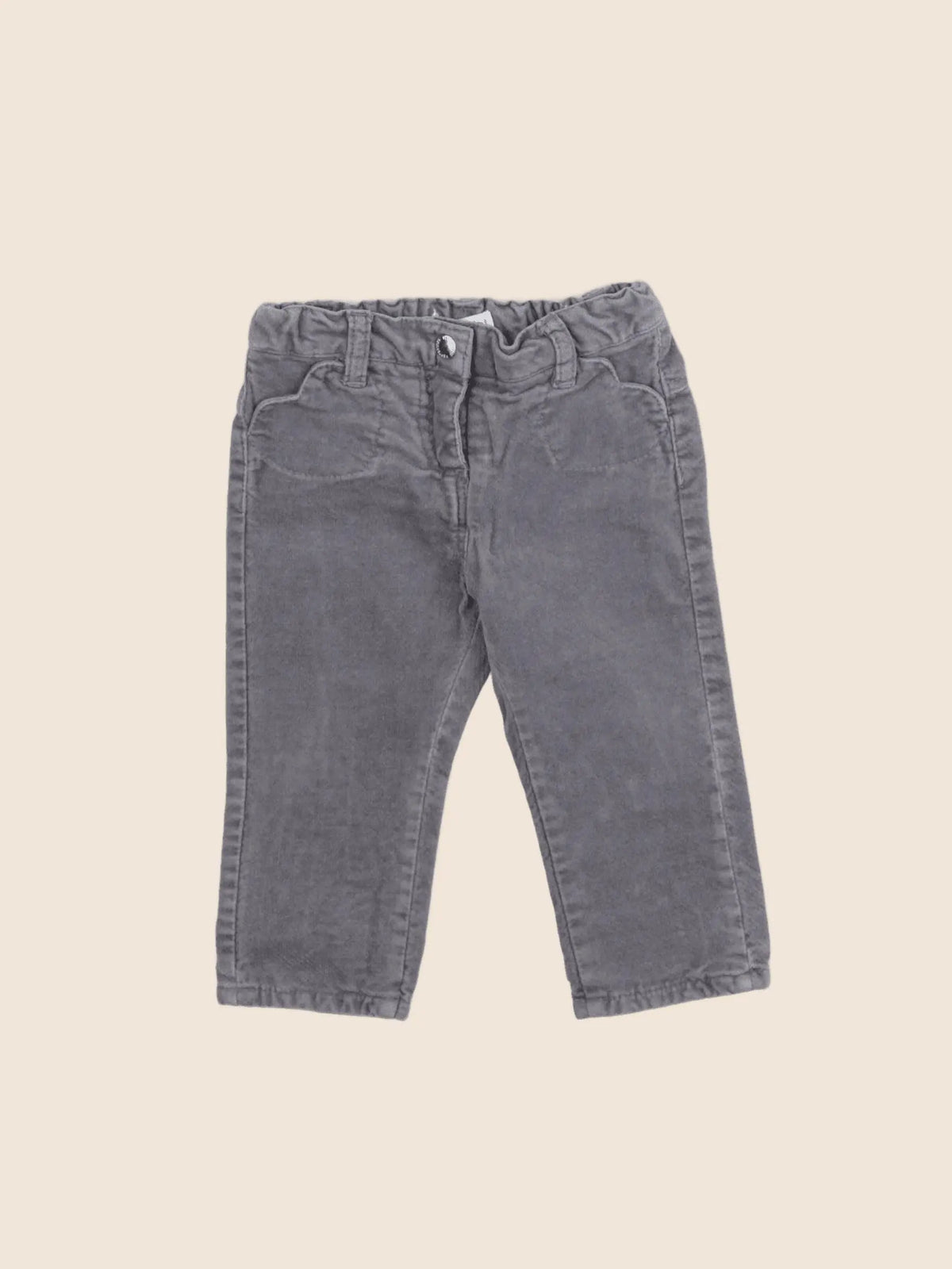Vertbaudet - pantalon gris - 6 mois
