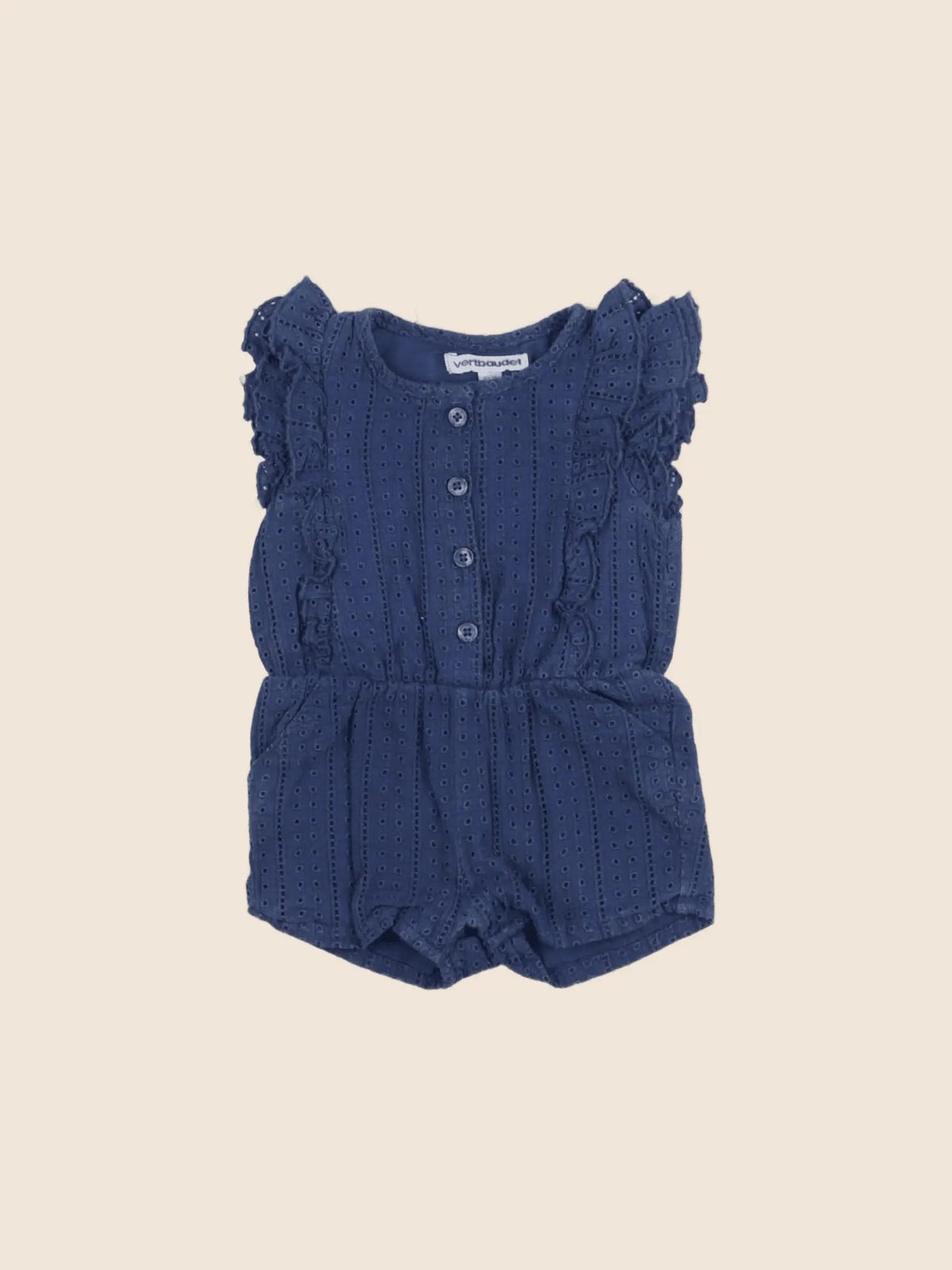 Vertbaudet - combinaison bleu - 3 mois
