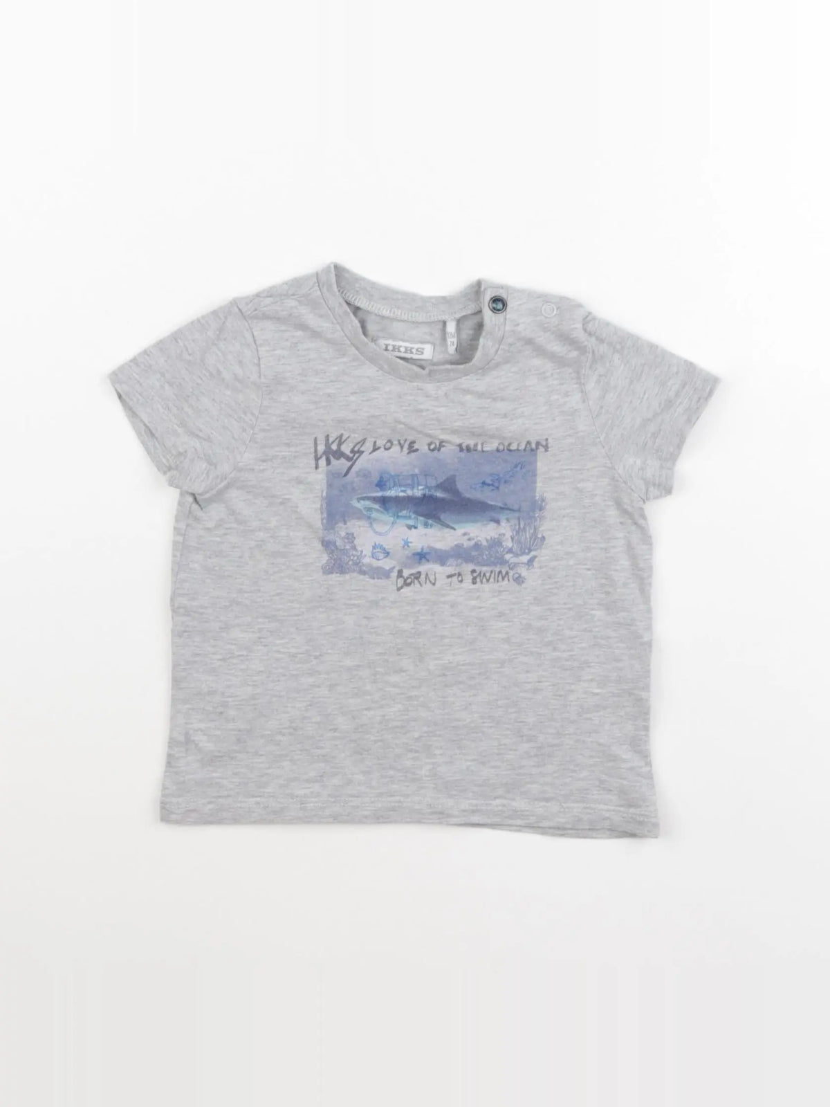 IKKS - tee-shirt gris - 12 mois
