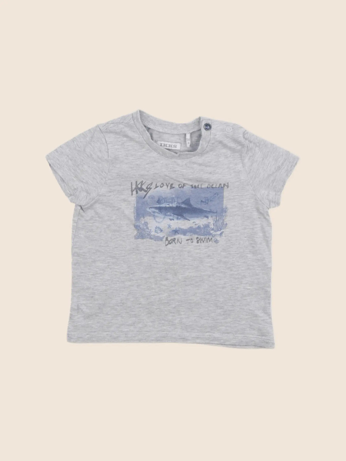IKKS - tee-shirt gris - 12 mois