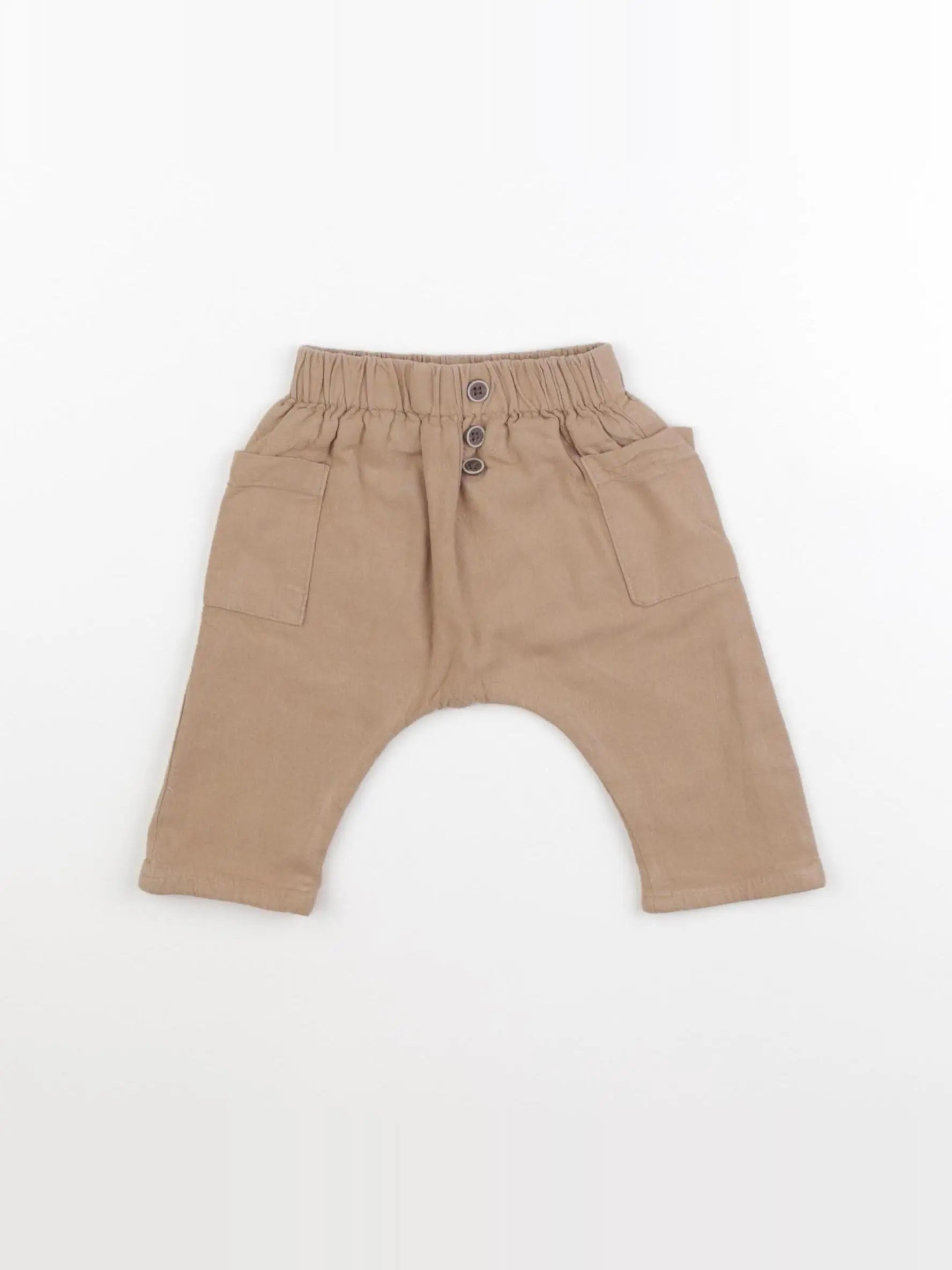 Vertbaudet - pantalon beige - 3 mois