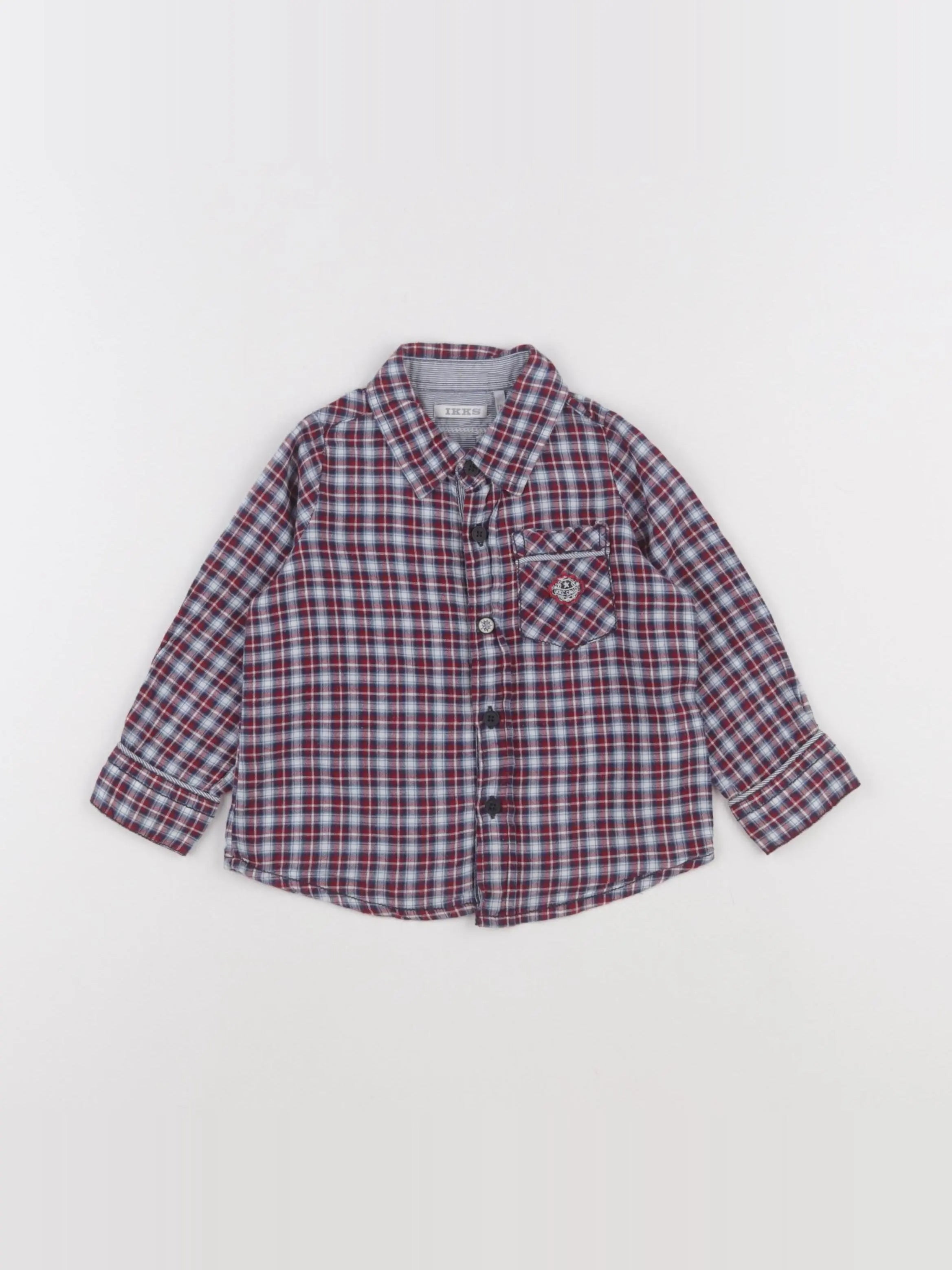 IKKS - chemise rouge - 12 mois