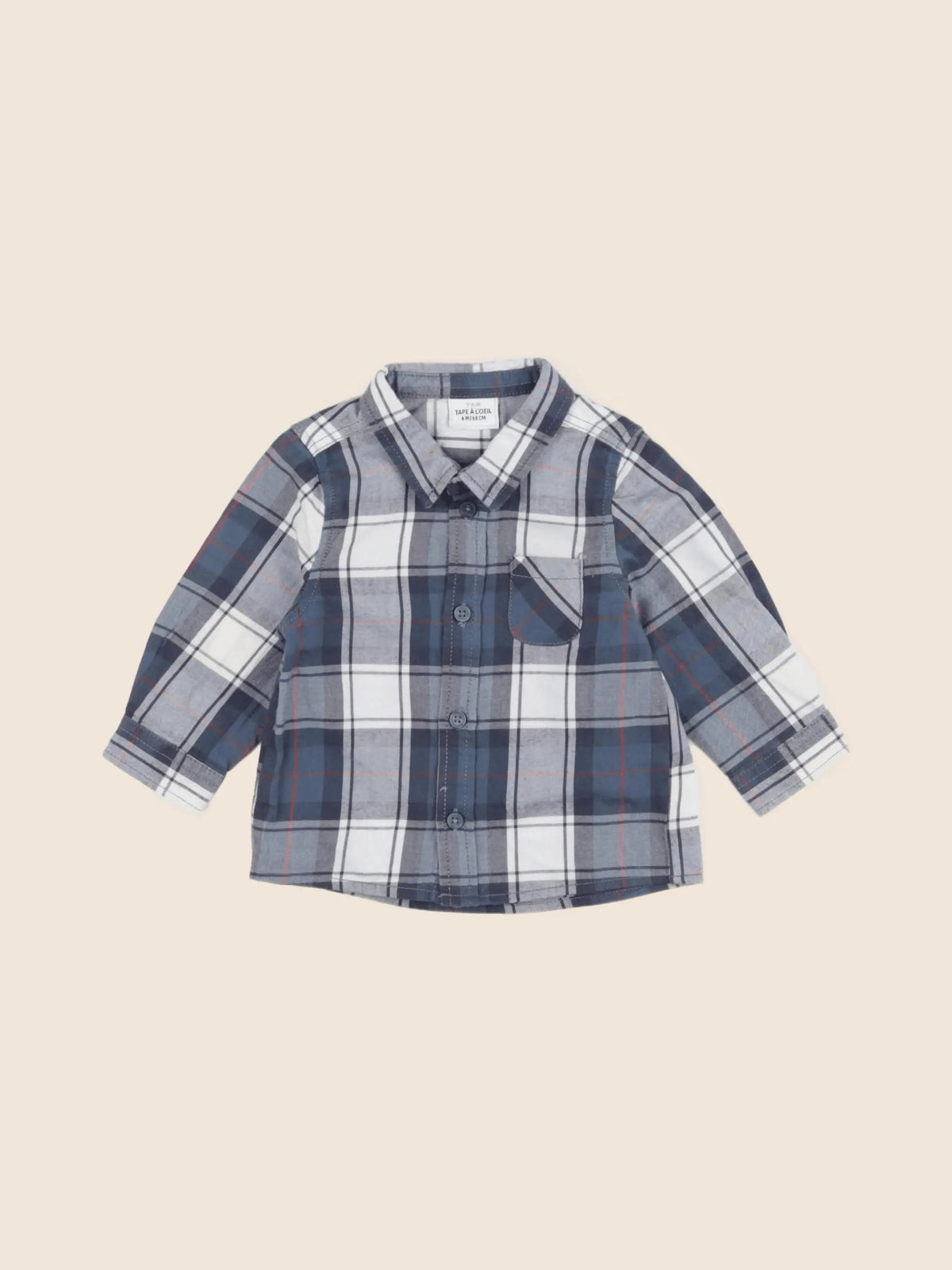 Tape à l'oeil - chemise gris - 6 mois