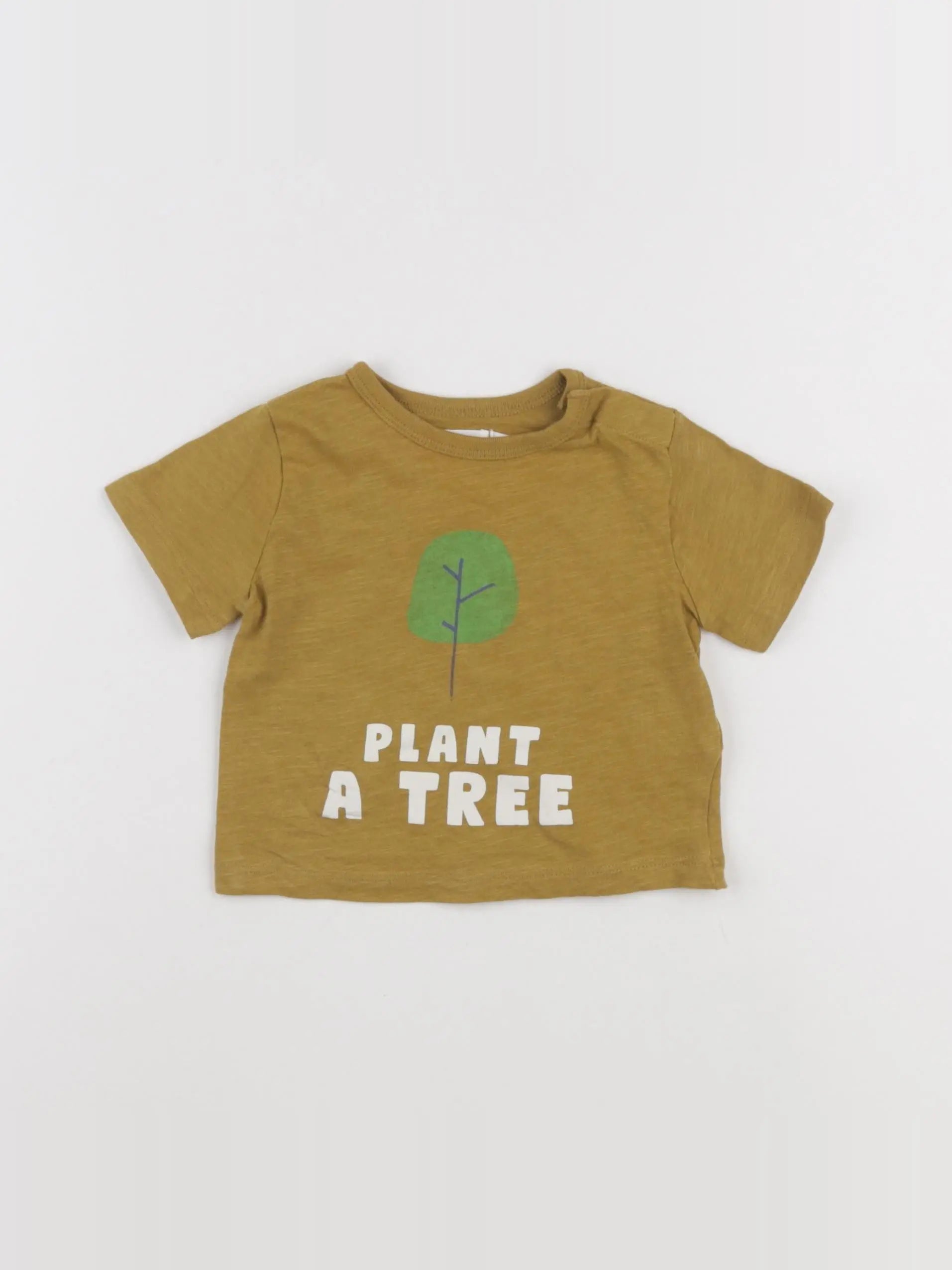 Boutchou - tee-shirt jaune, vert - 6 mois