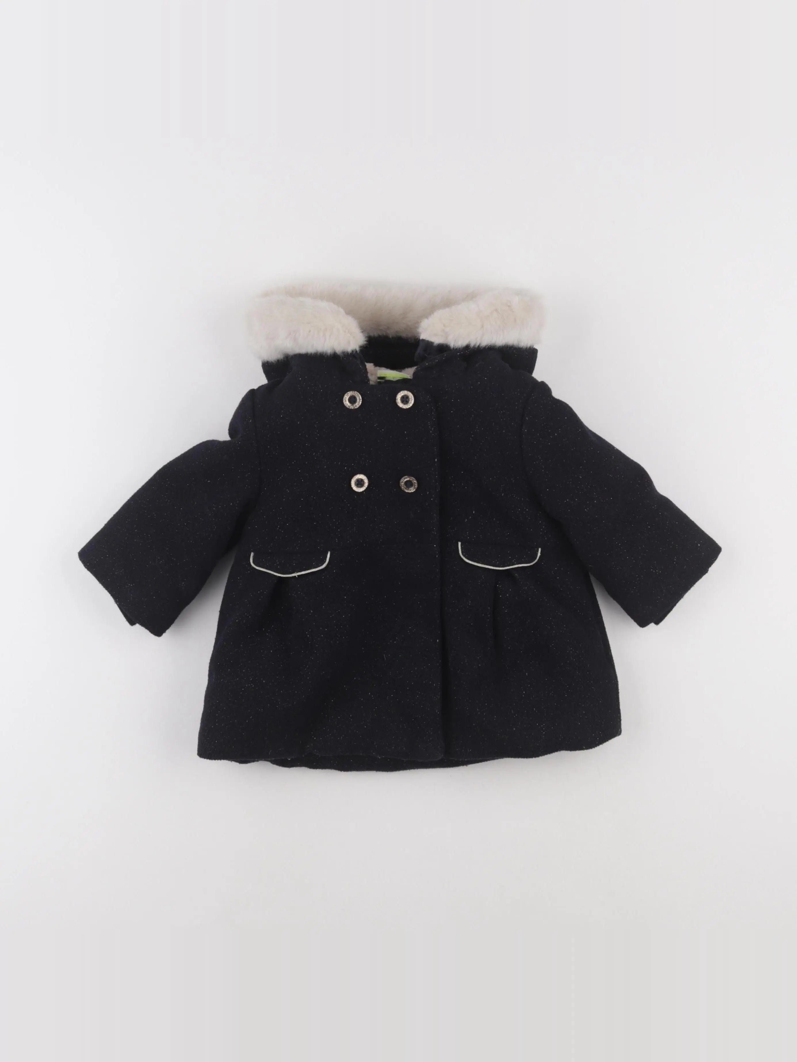 Tape à l'oeil - manteau bleu, argent - 9 mois